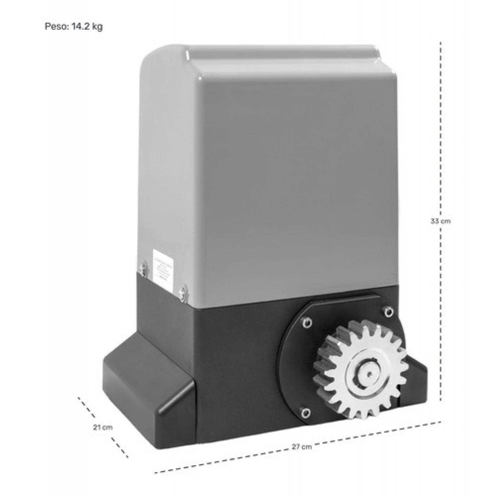 Motor Porton Puerta Corrediza Automatica 2 Controles 1800kg.