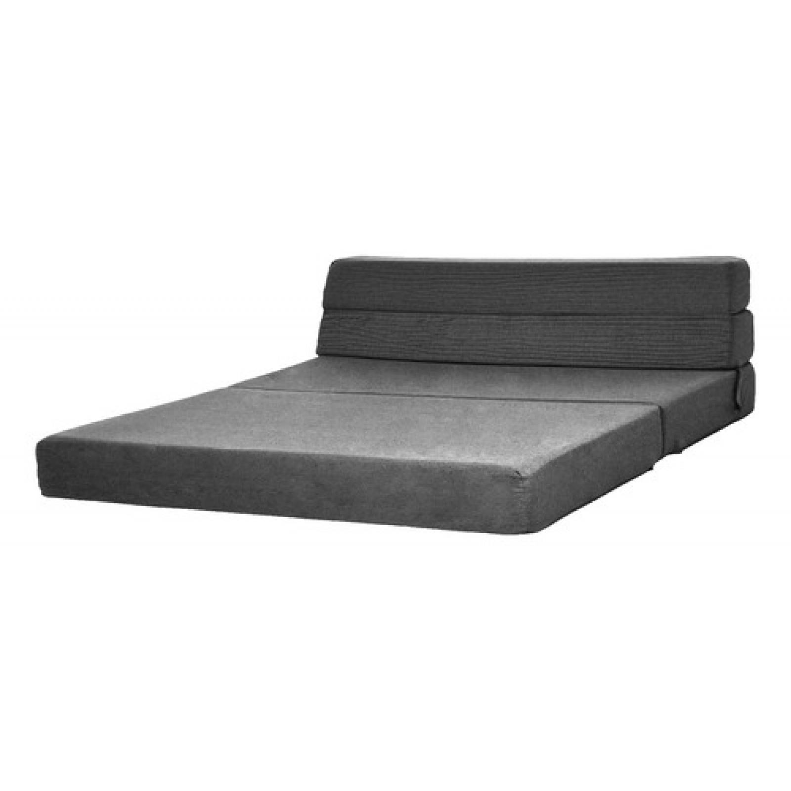 Sofa Cama Futon Plegable Modular Sala Mueble 3 En 1 Negro