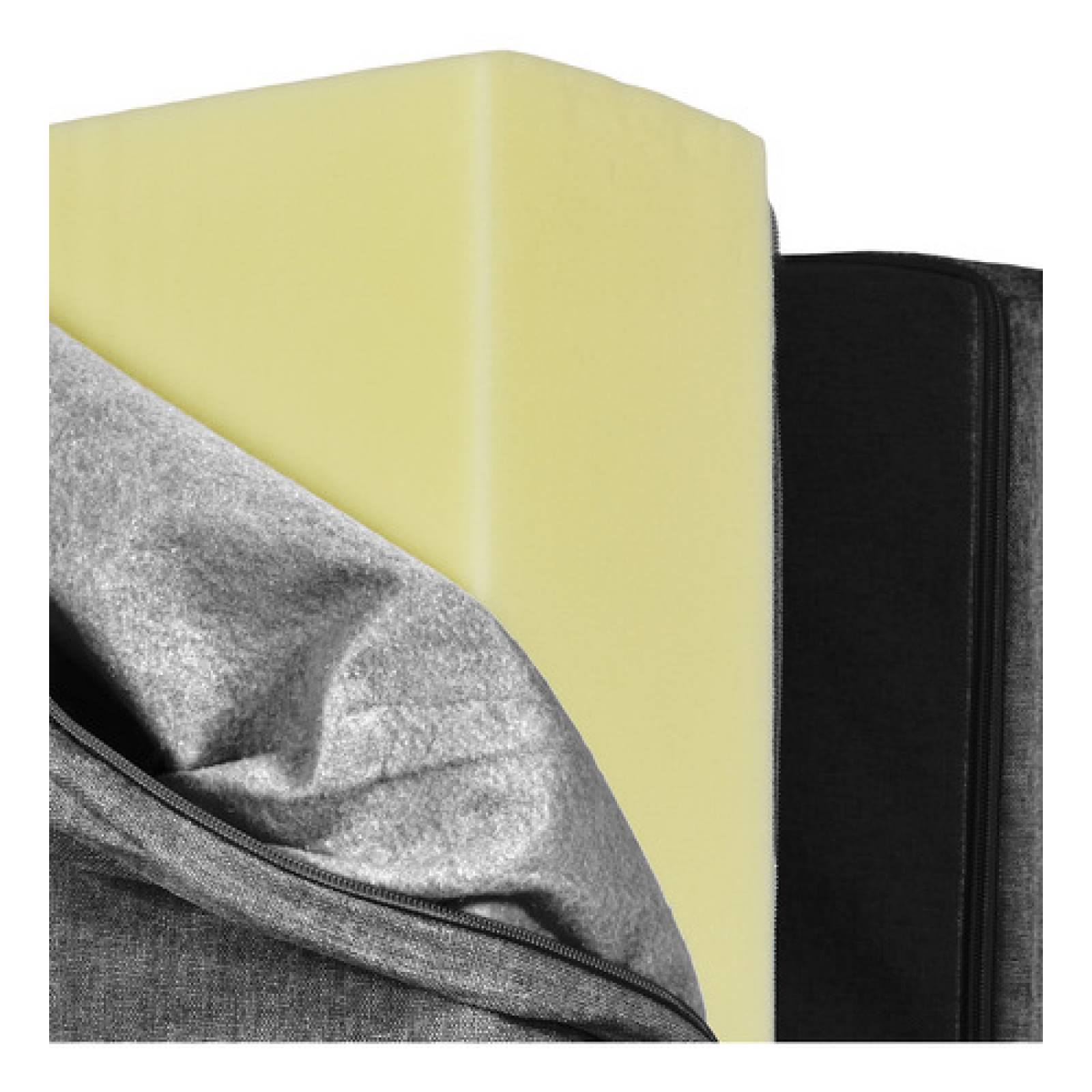 Sofa Cama Futon Plegable Modular Sala Mueble 3 En 1 Negro