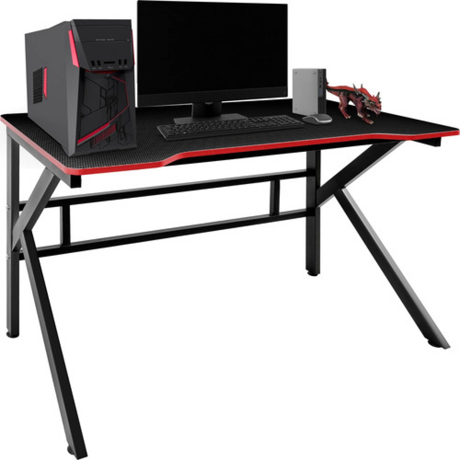 Escritorio Gamer Mesa Computadora Fibra Carbono.