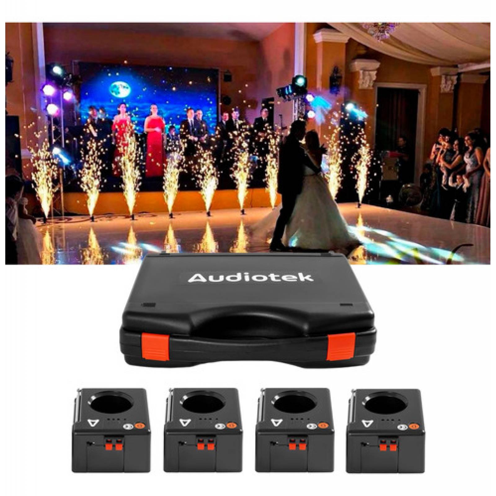 Detonadores Pirotecnia Fria Chisperos Inalambricos 4 Pz