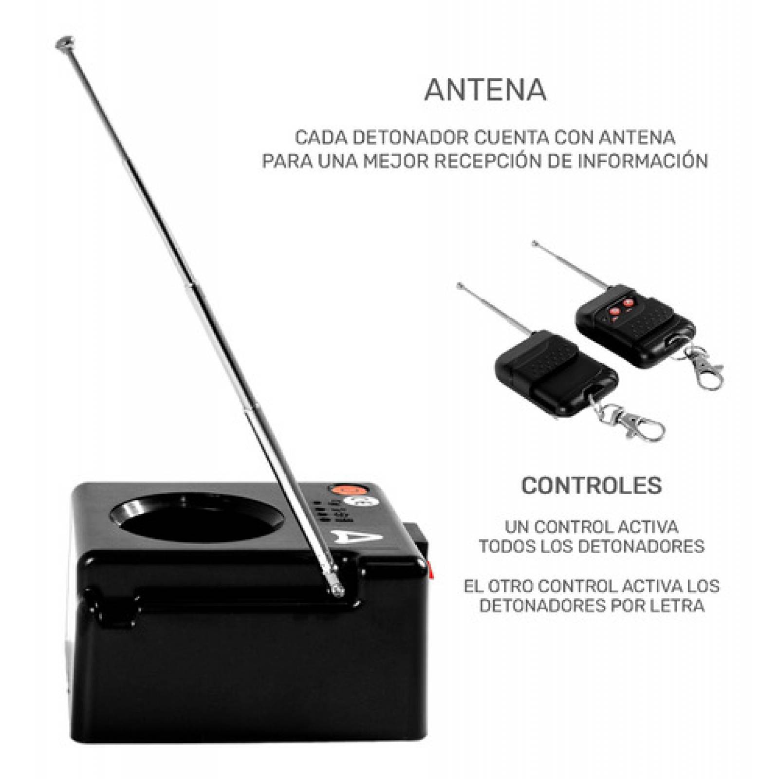Detonadores Pirotecnia Fria Chisperos Inalambricos 4 Pz
