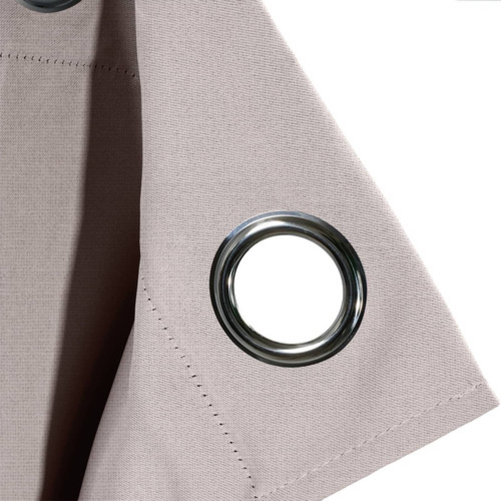 Cortinas Blackout Largas Tejida Hogar 275x216cm 2 Piezas Rosa