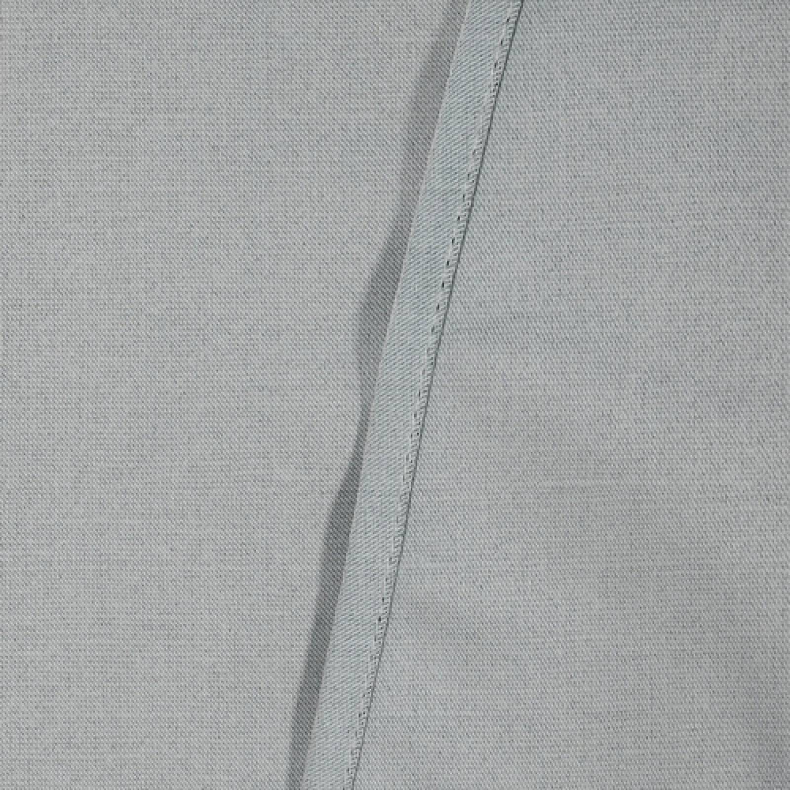 Cortinas Blackout Largas Tejida Hogar 275x216cm 2 Piezas Gris Claro
