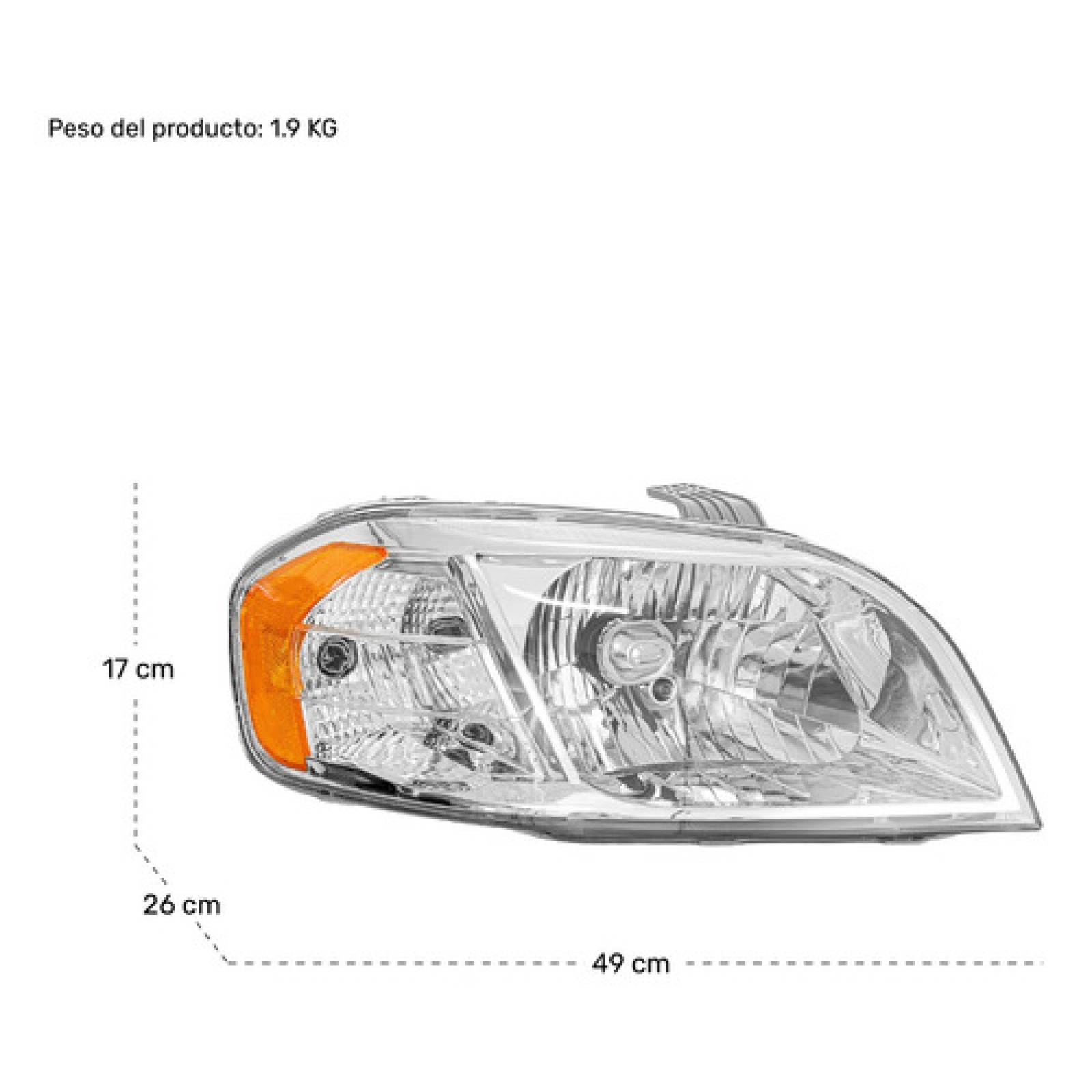 Par Faros Aveo Universal Modelo 2007 2008 2009 2010 2011