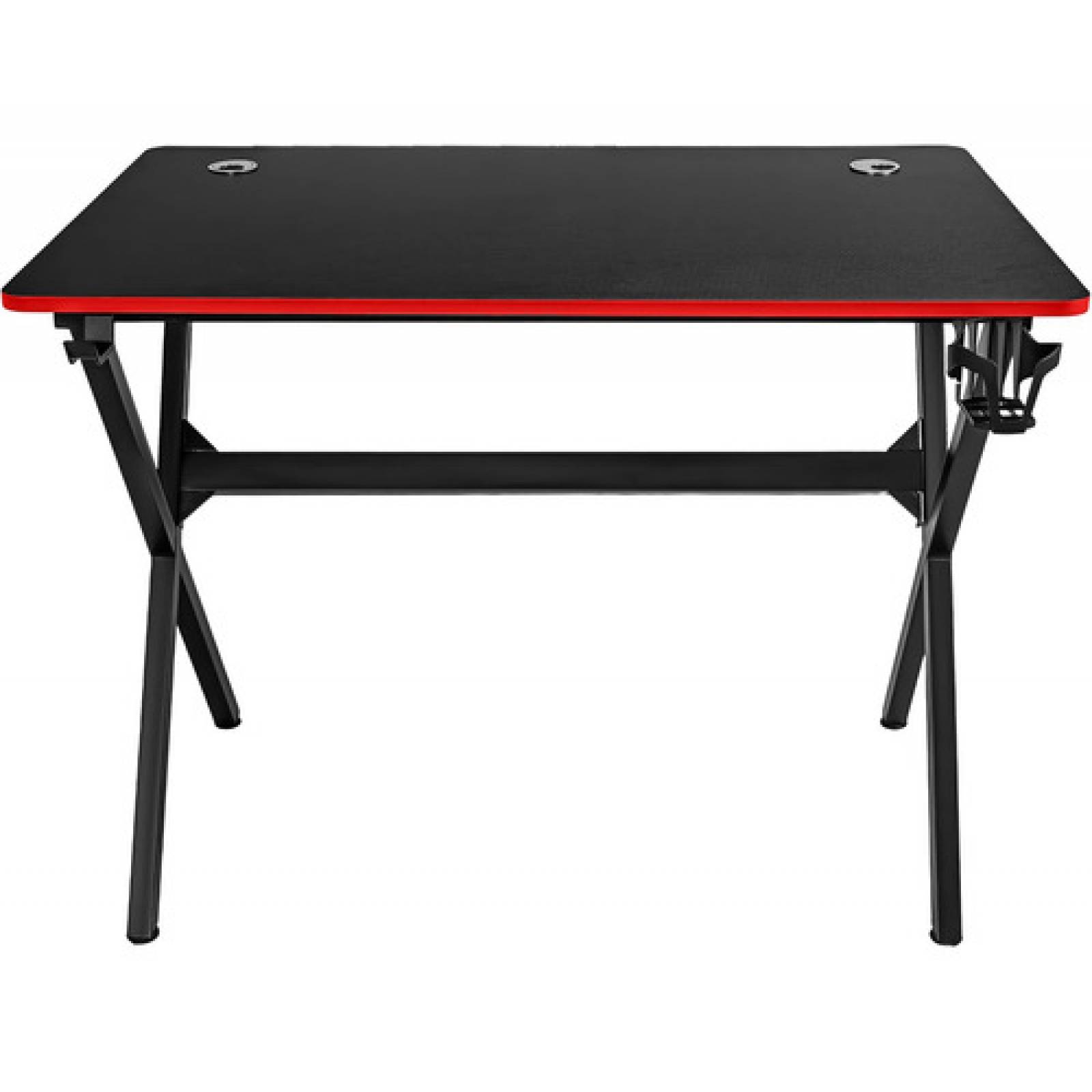 Escritorio Gamer Acero Mesa Mdf Portavasos Soporte Audifonos