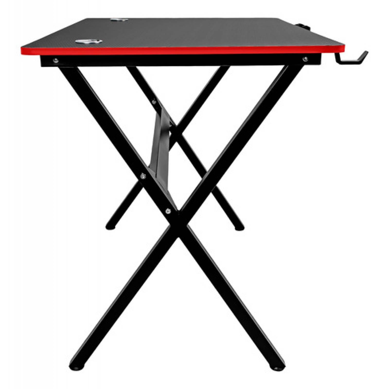 Escritorio Gamer Acero Mesa Mdf Portavasos Soporte Audifonos