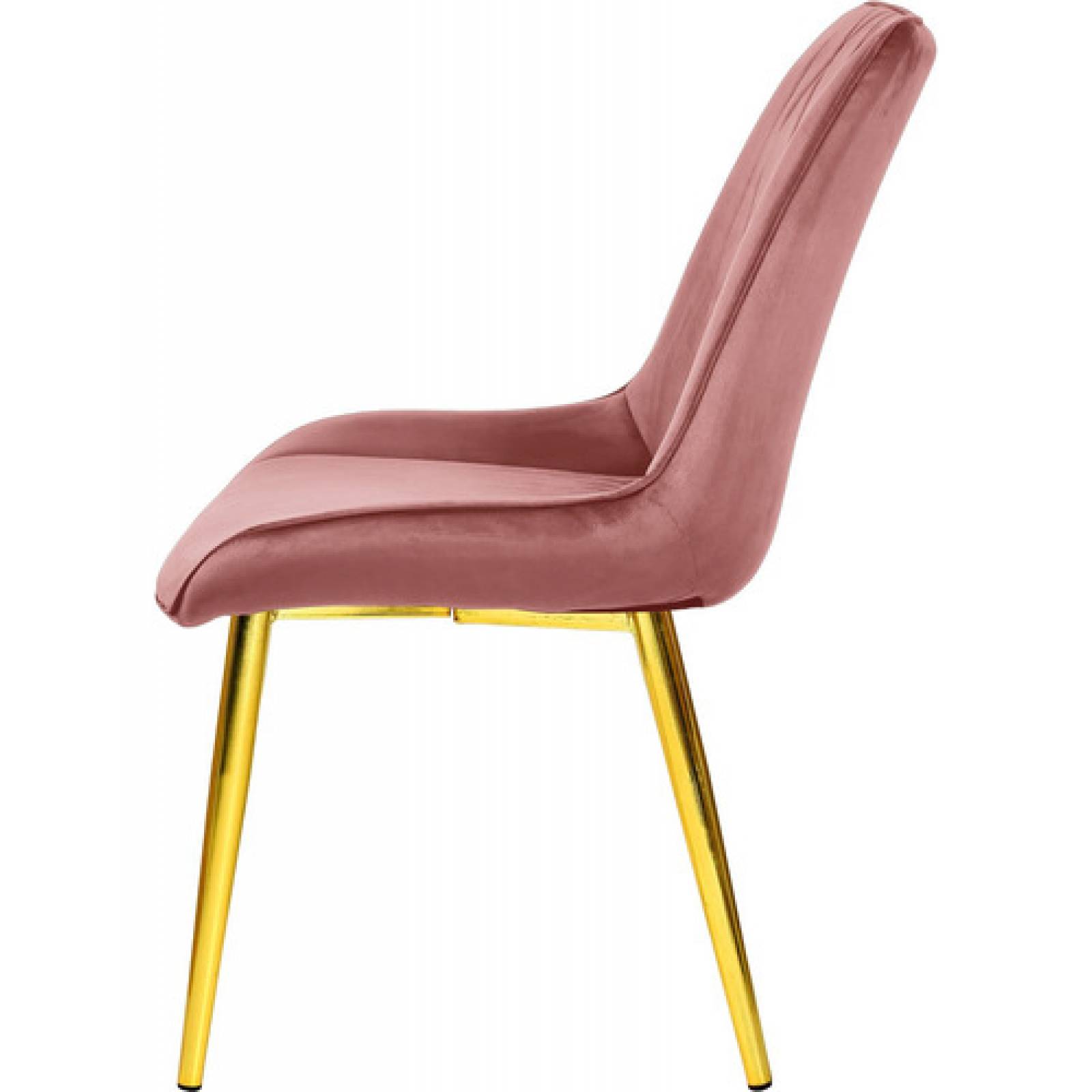 Set 4 Sillas Comedor Tapizadas Terciopelo Elegantes Rosa