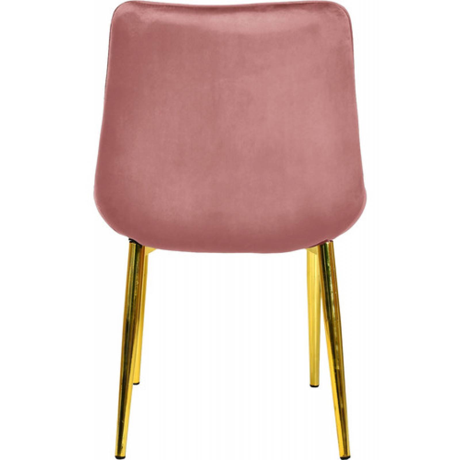 Set 4 Sillas Comedor Tapizadas Terciopelo Elegantes Rosa