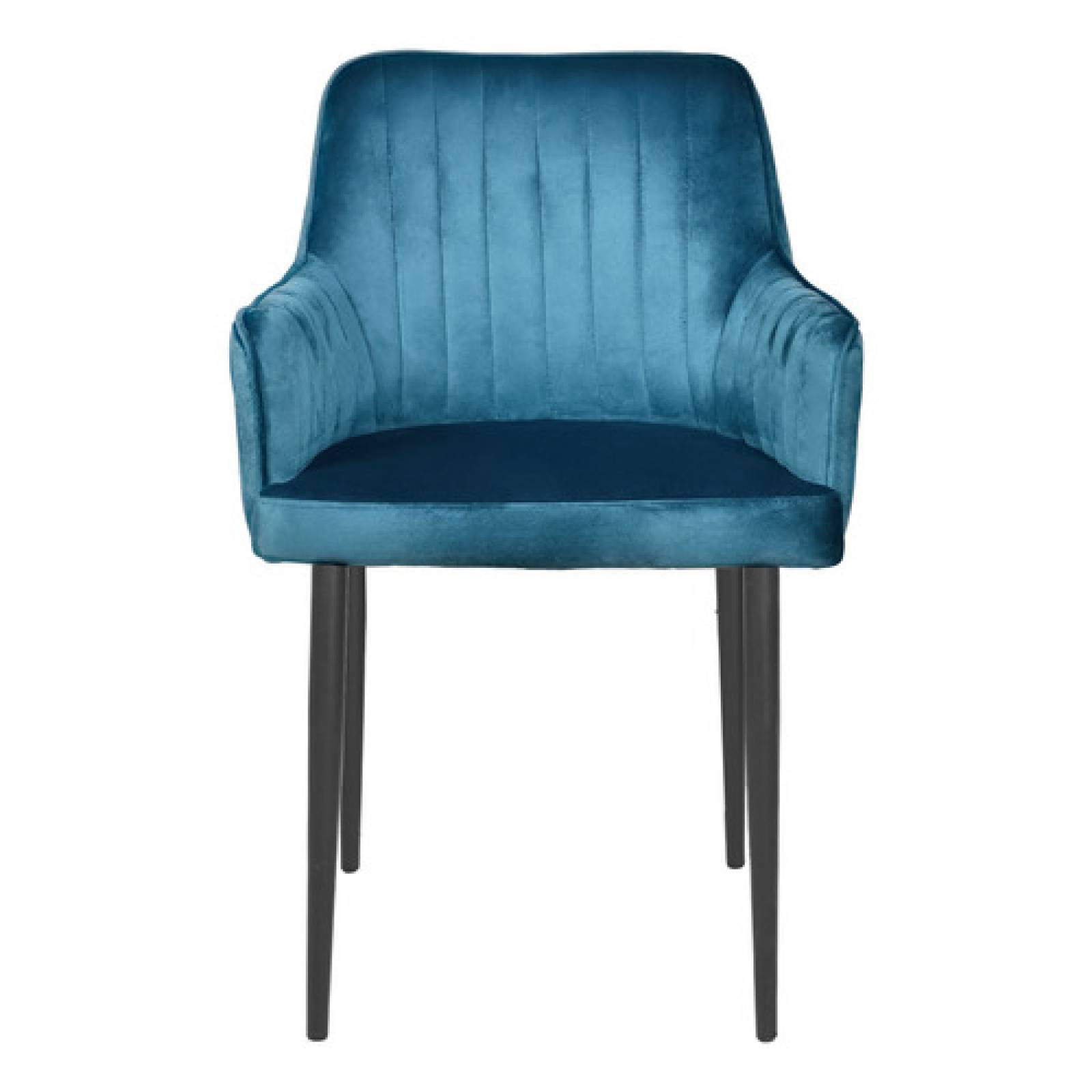 Set 6 Sillas Sillones Comedor Tapizado Terciopelo Modernos Azul