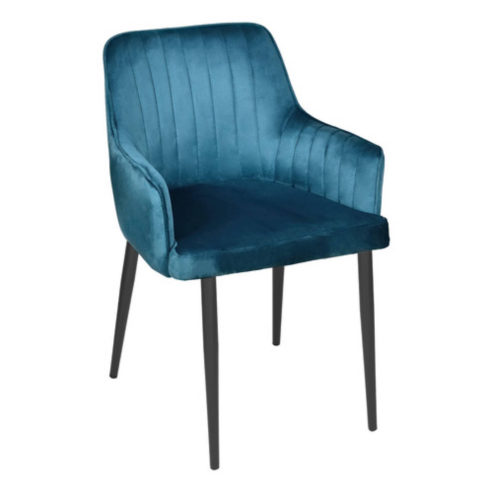 Set 6 Sillas Sillones Comedor Tapizado Terciopelo Modernos Azul