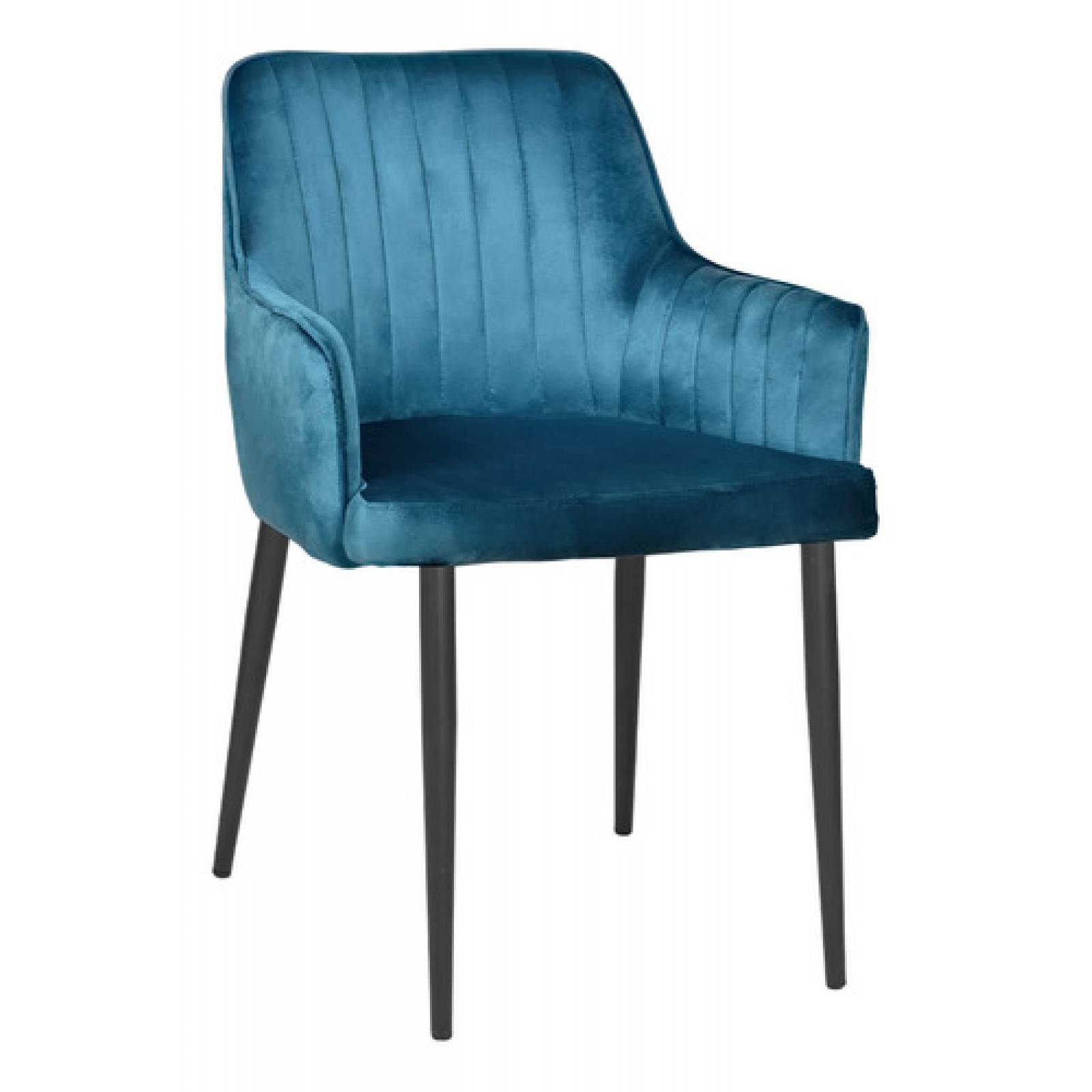 Set 6 Sillas Sillones Comedor Tapizado Terciopelo Modernos Azul