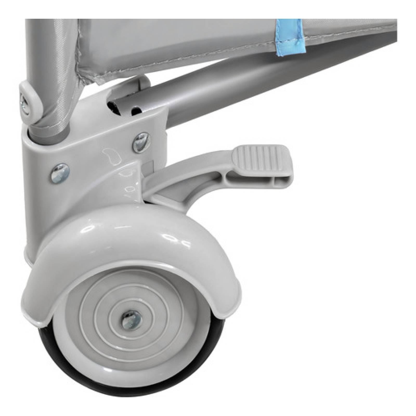 Cuna Corral Bebes Cambiador 4 En 1 Con Ruedas Plegable Azul