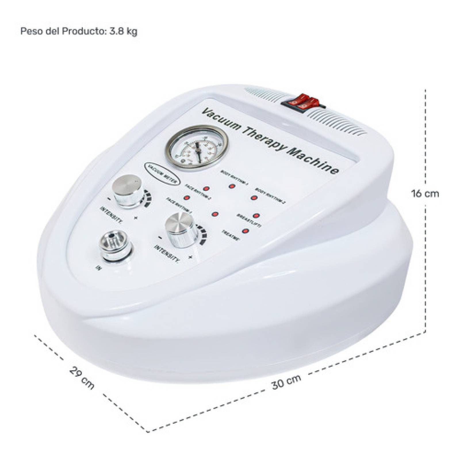 Maquina Terapia De Vacio Levanta Gluteos Facial 30 Ventosas