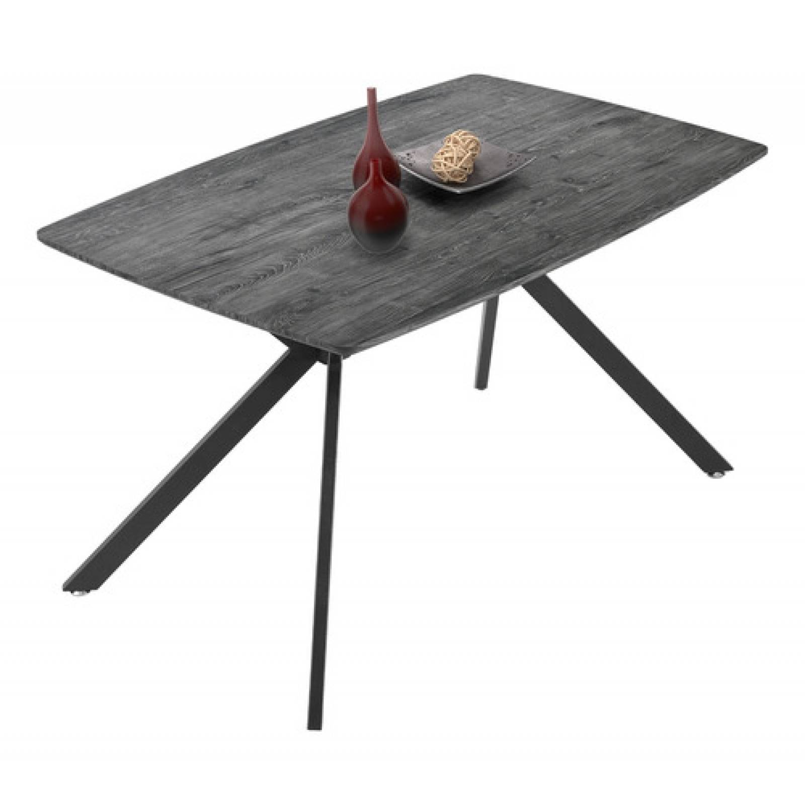 Mesa Comedor Nordico 4 Personas Gris Casa Hogar Lujo 130x80x74