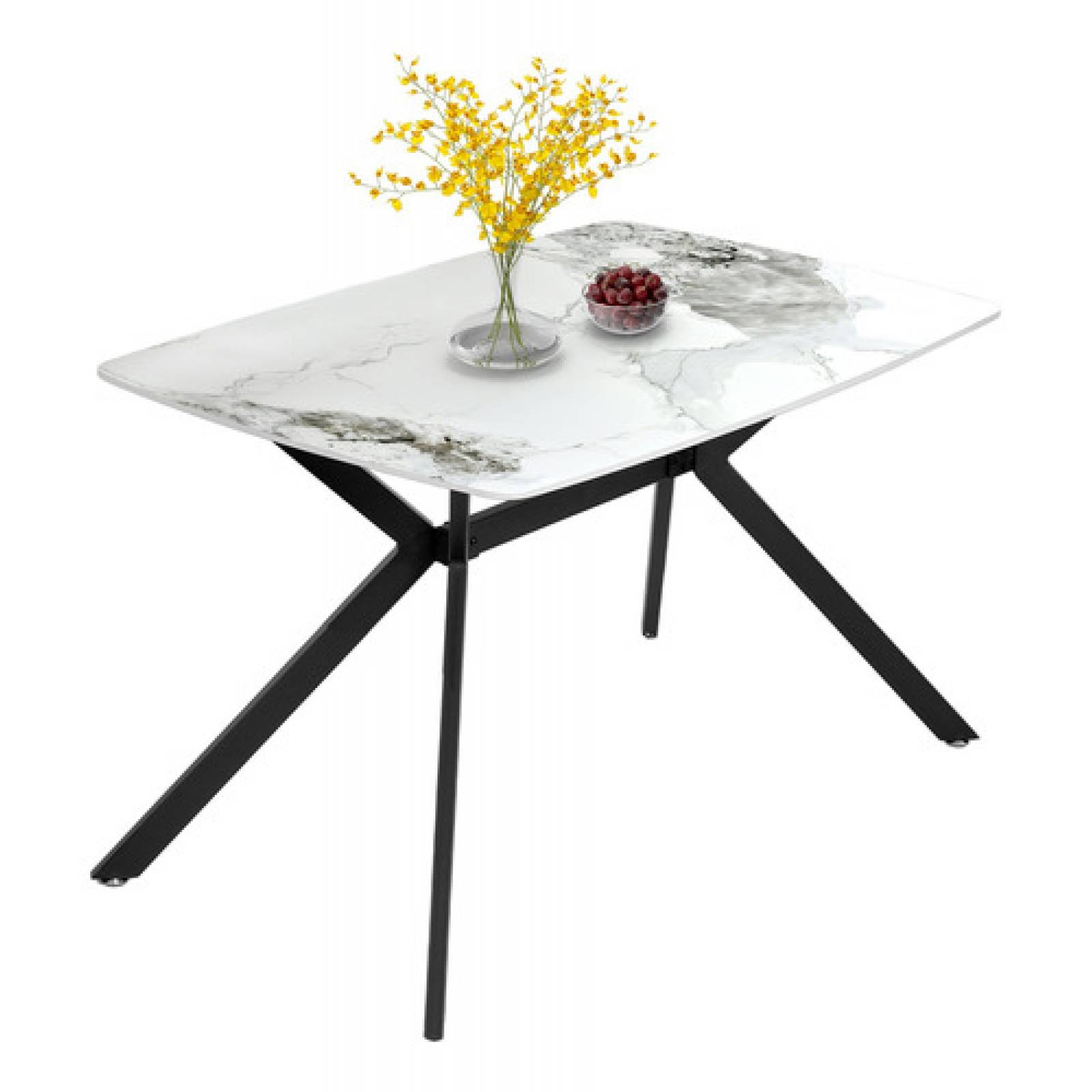 Mesa Comedor 4 Pers Marmol Granito Lujo Premium 120x80x74