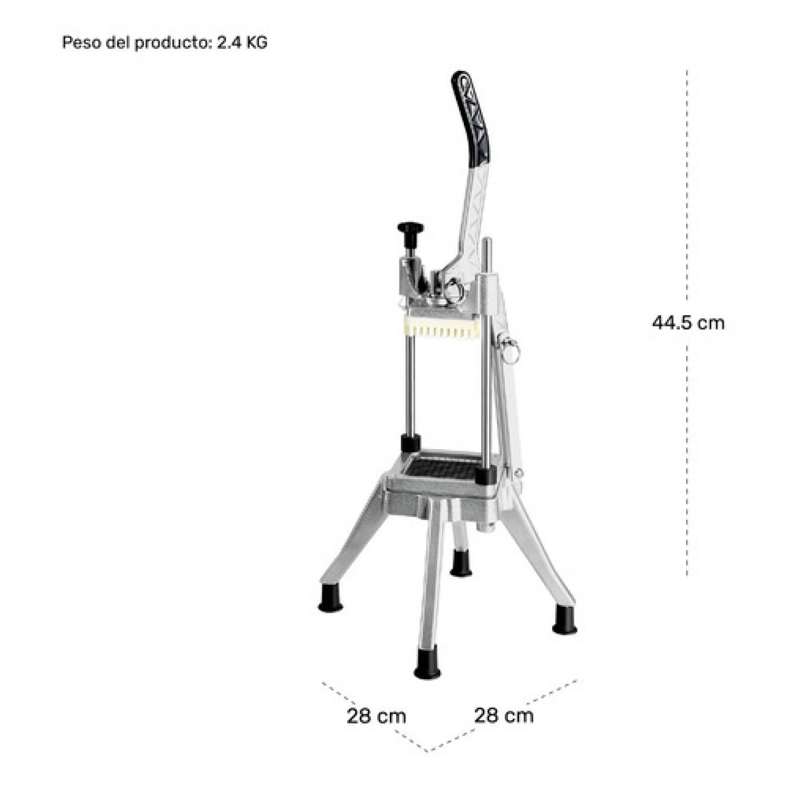 Cortadora Papas Vegetales Rigidos Blandos Cuchilla 1/4