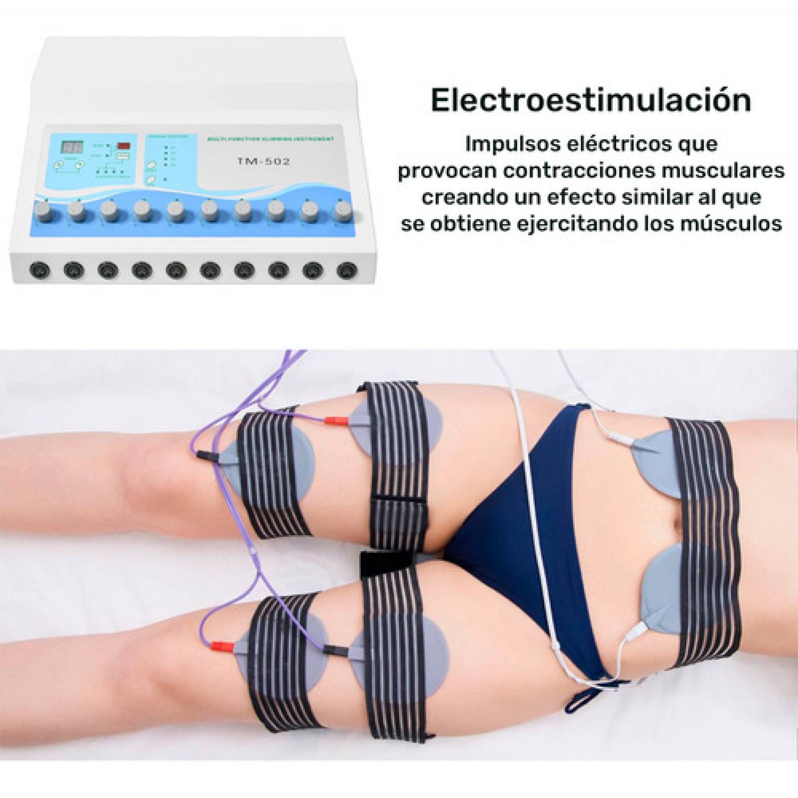 Maquina Electroestimulacion Muscular Terapeutica 20 Parches