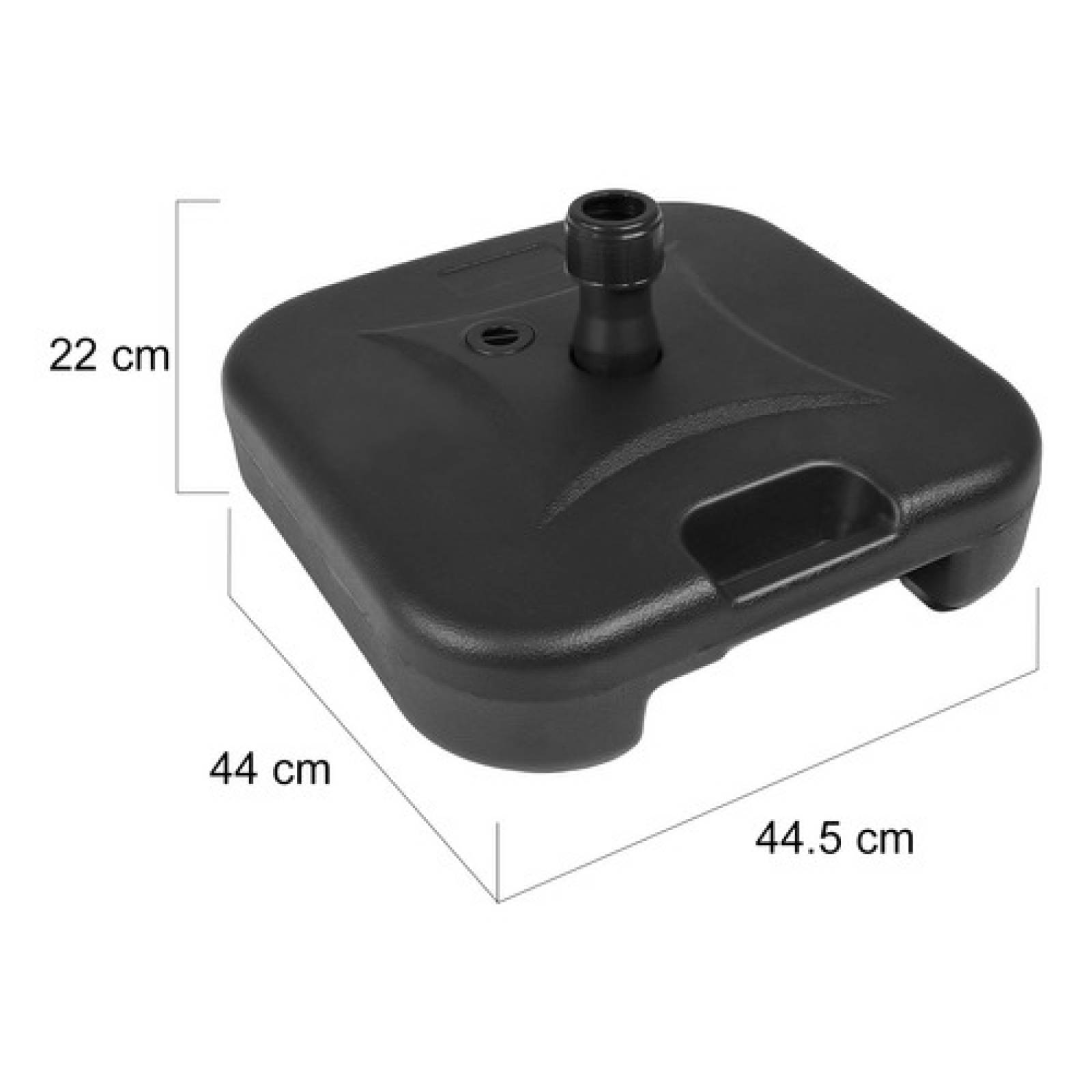 Sombrilla Playa Grande Exterior 2.70m Patio Base Contrapeso.