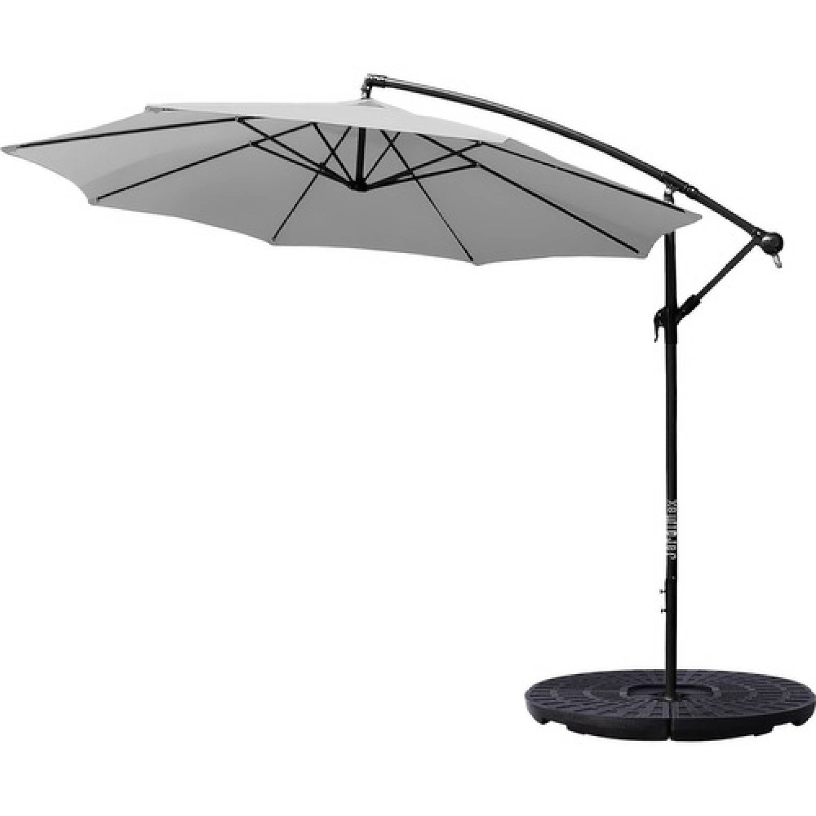 Sombrilla Grande Exterior Playa Jardin 3m + Base Contrapeso.