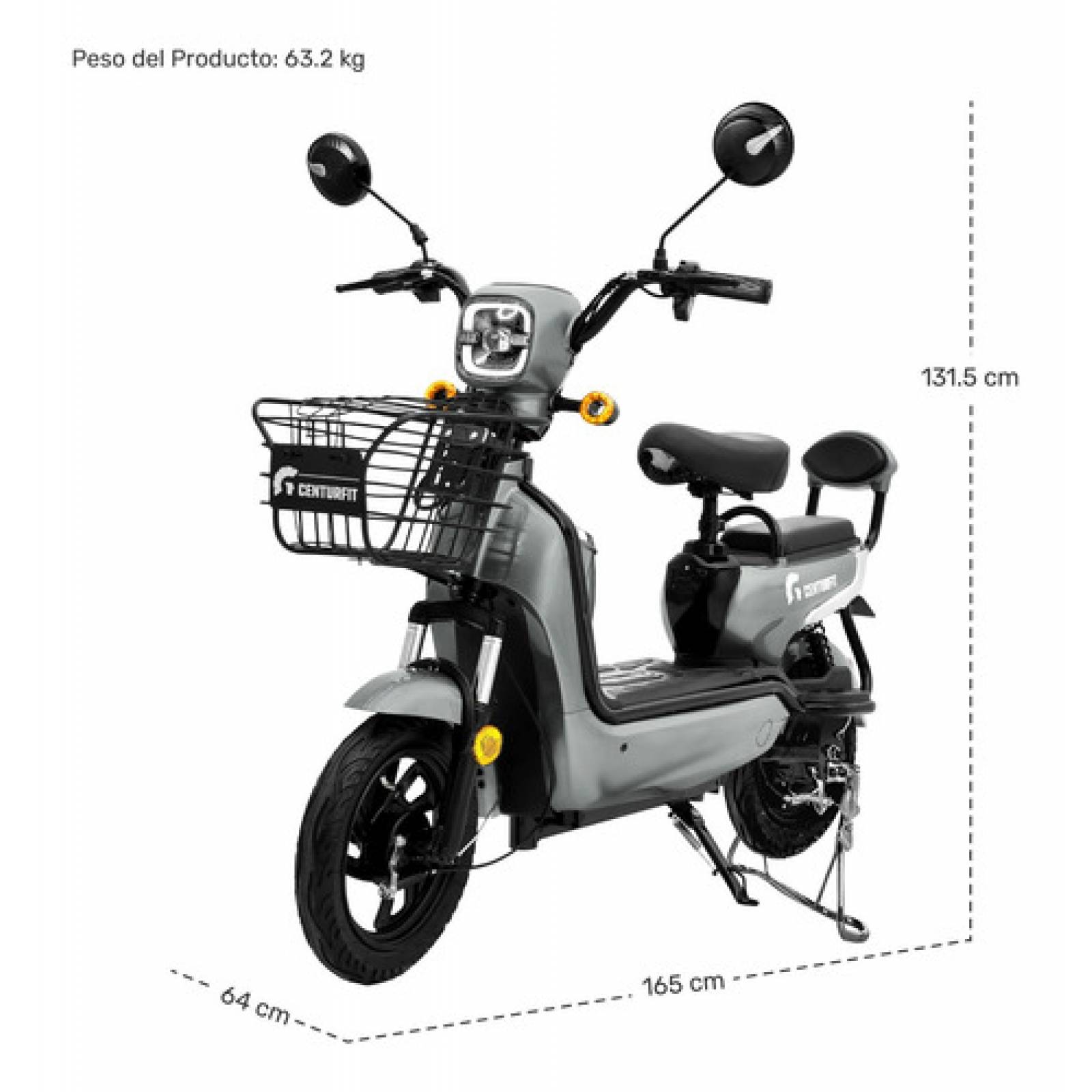 Bicicleta Electrica Canasta Scooter 55 Km/h 3 Velocidades.