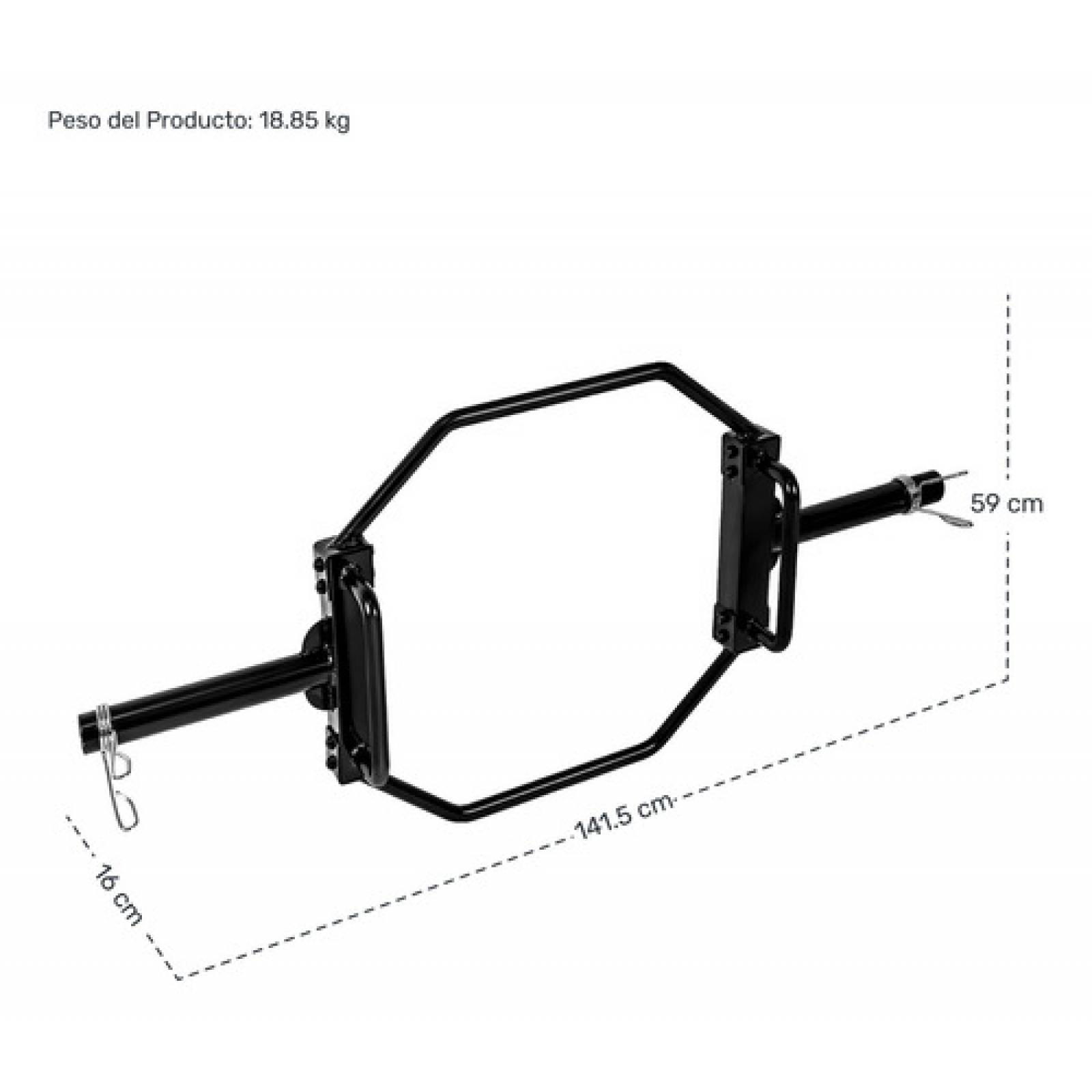 Barra Hexagonal Olimpica Profesional 2 Pulgadas Gym Crossfit.