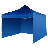 Carpa 3X3 Toldo Plegable Reforzado Impermeable Lona Azul Jardin Exterior