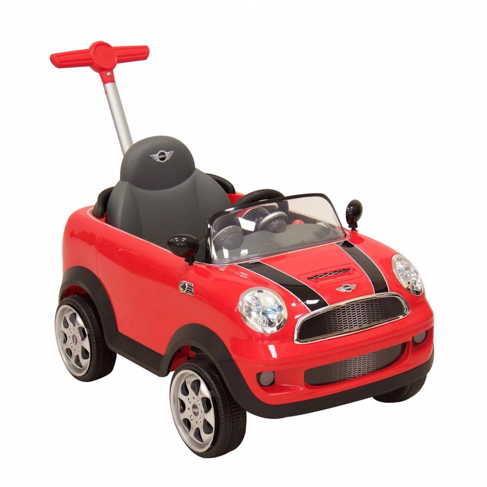 Carrito Montable Pushcar Mini Cooper Rojo Prinsel Bebe