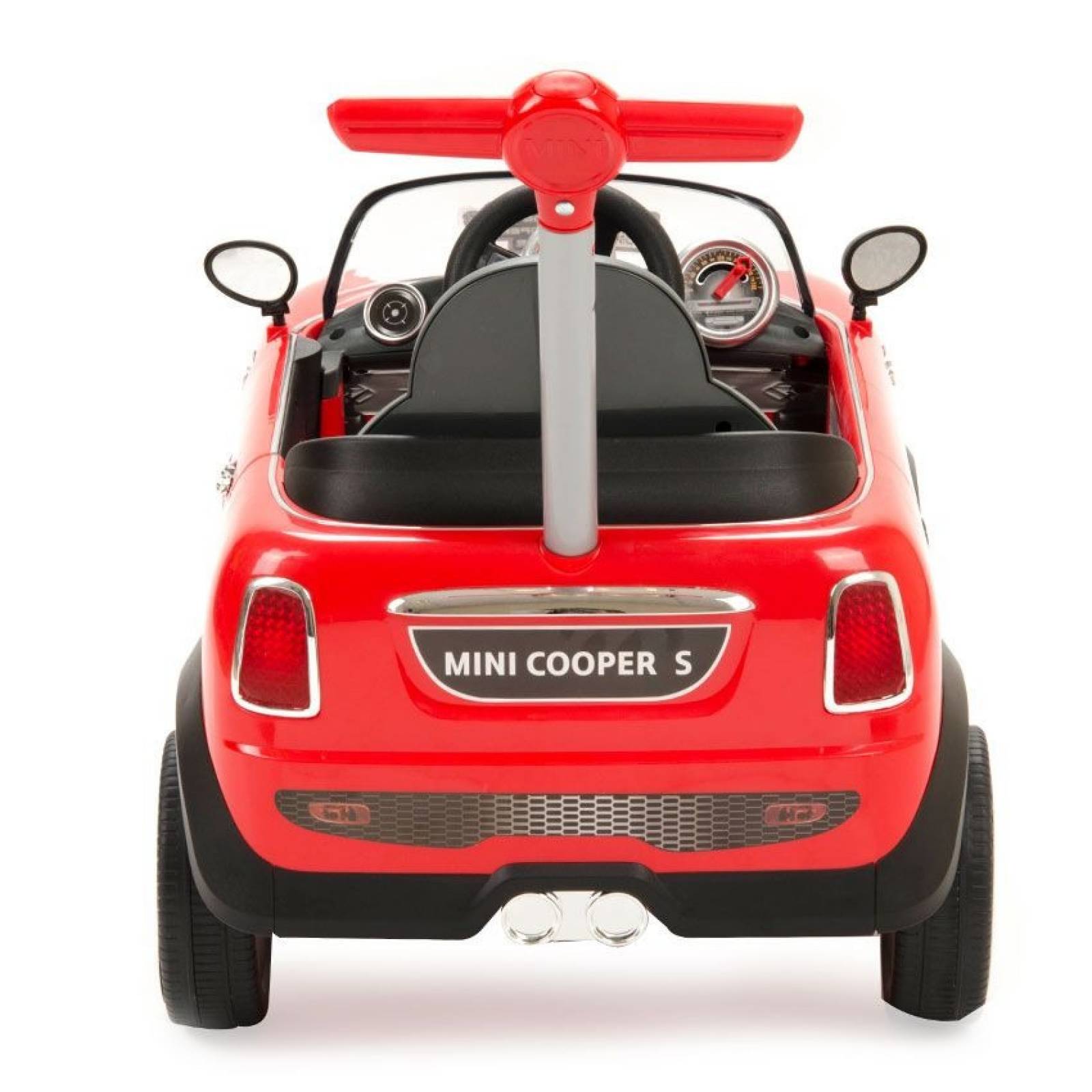 Carrito Montable Pushcar Mini Cooper Rojo Prinsel Bebe