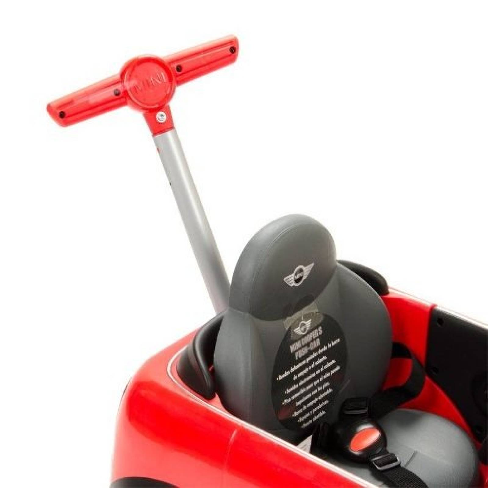 Carrito Montable Pushcar Mini Cooper Rojo Prinsel Bebe