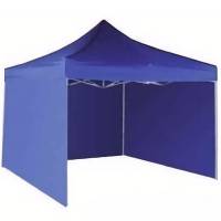 Carpa Toldo 3X3 Plegable Paredes Lona Impermeable Jardin Azul