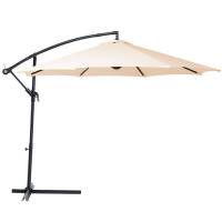 Sombrilla Jardin 3 Mts Diametro Sol Playa Lateral Exterior Beige