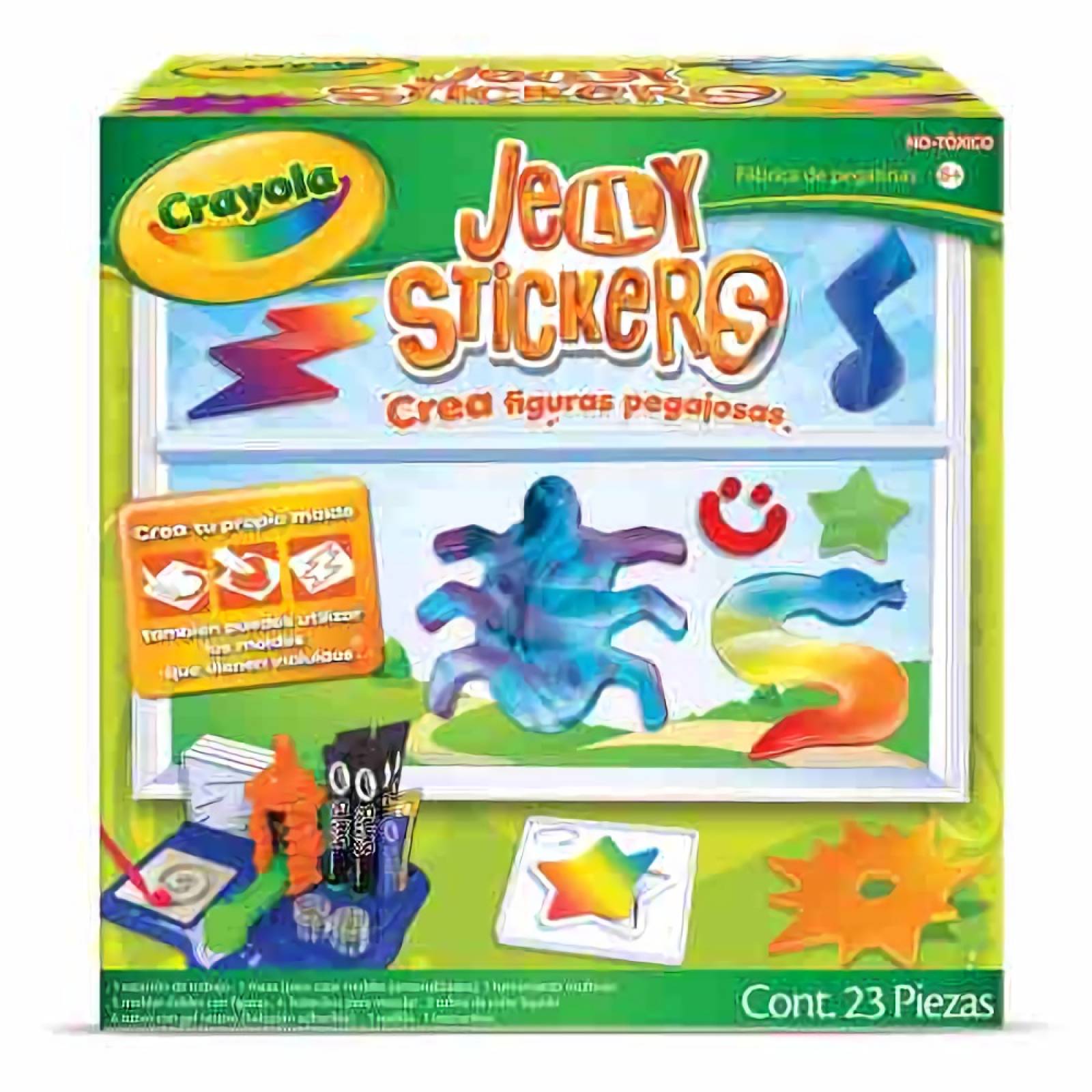 Jelly Stickers Crea Figuras Pegajosas Crayola