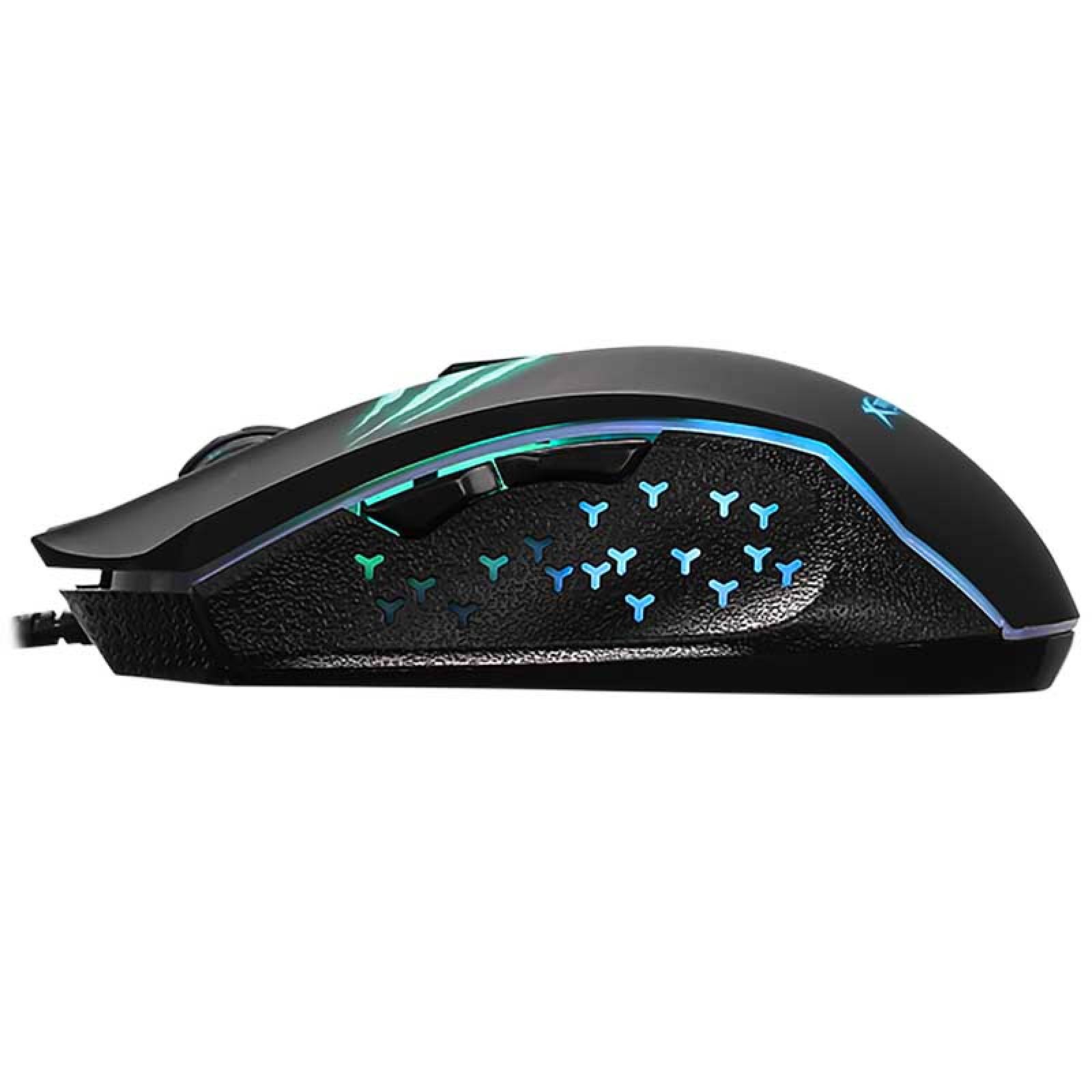 Mouse Gamer GM-203 2400 Dpi Gaming PC 6 Botones Xtrikeme Retroiluminado 7 Colores