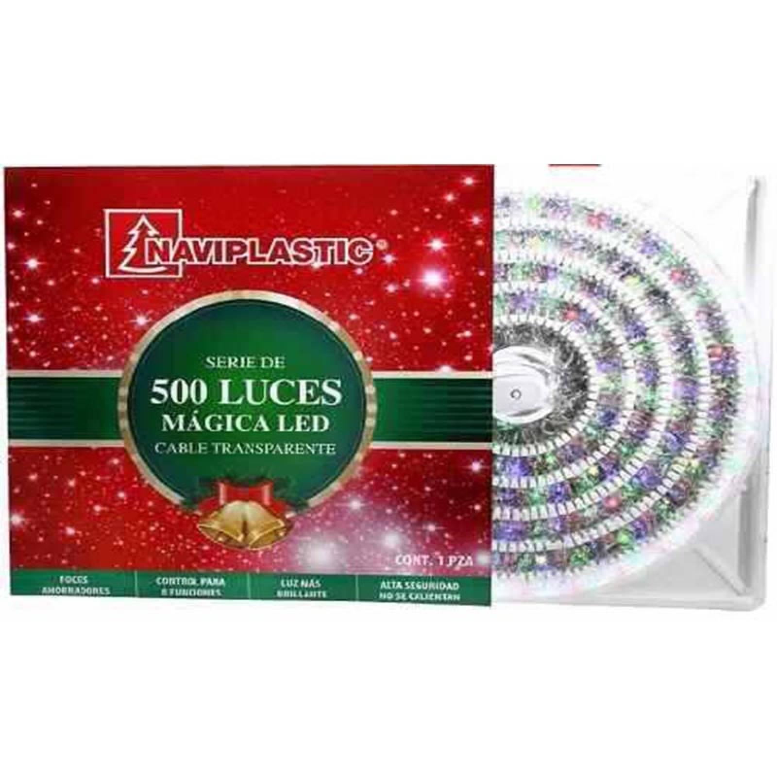 Serie Navideña 500 Luces Led Multicolor Arbol De Navidad