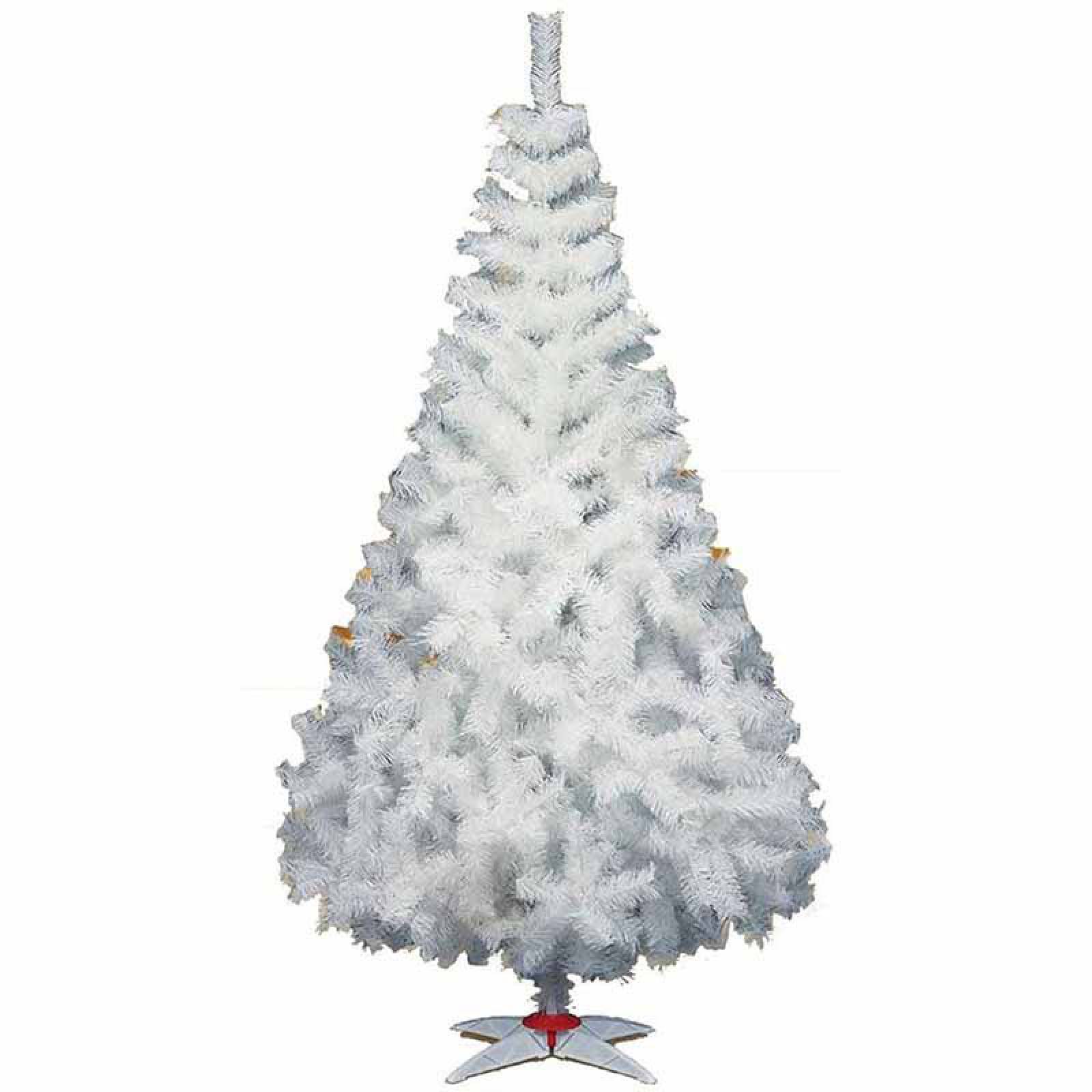 Arbol Navidad Majestic De Lujo Blanco 160cm Altura-3445001