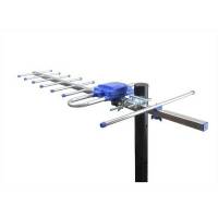 Antena Aerea Tv Hdtv 10Db 8 Elem 1 Receptor Cable 10 M Alta Definicion