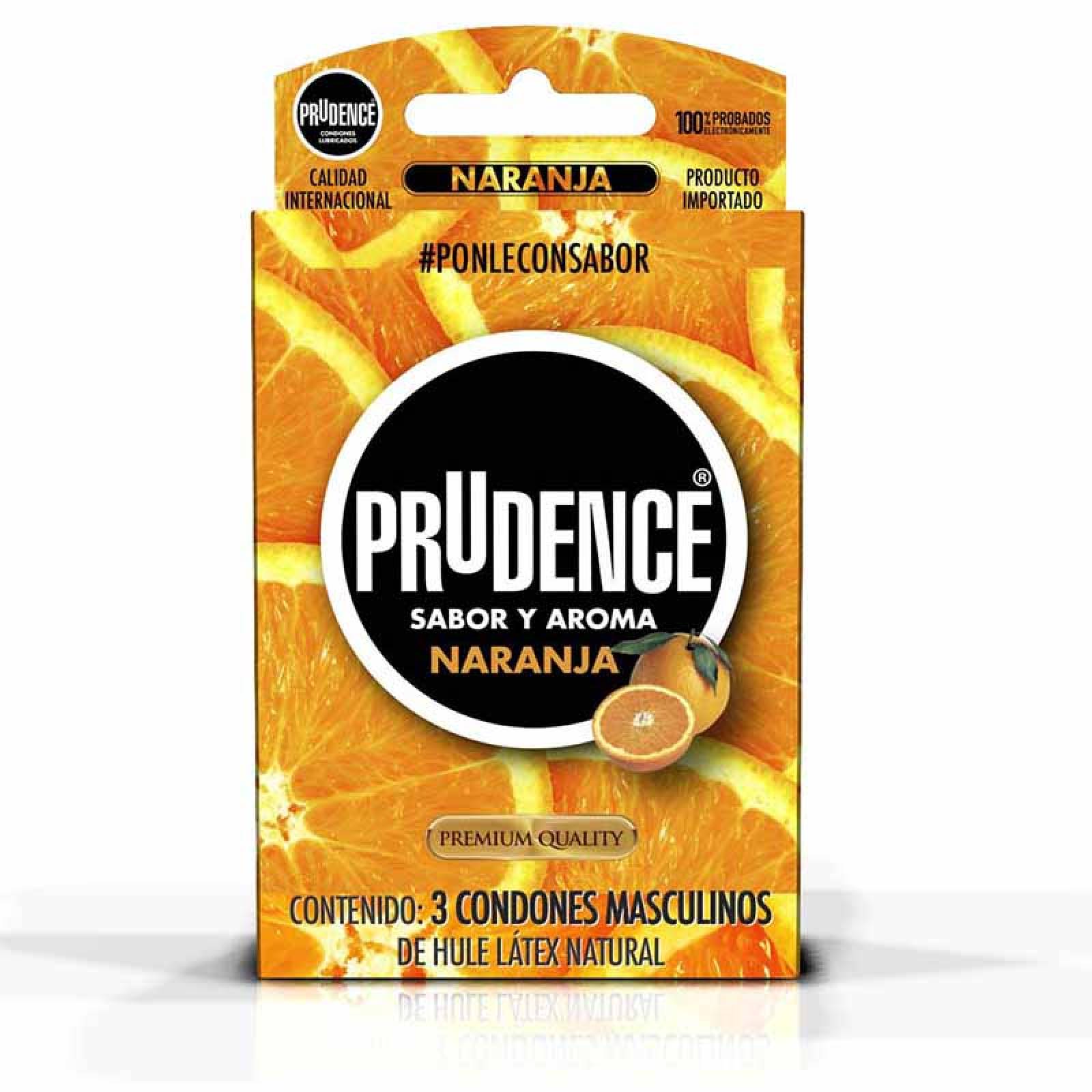 Pack Kit 36 Condones Sabor Naranja Preservativos