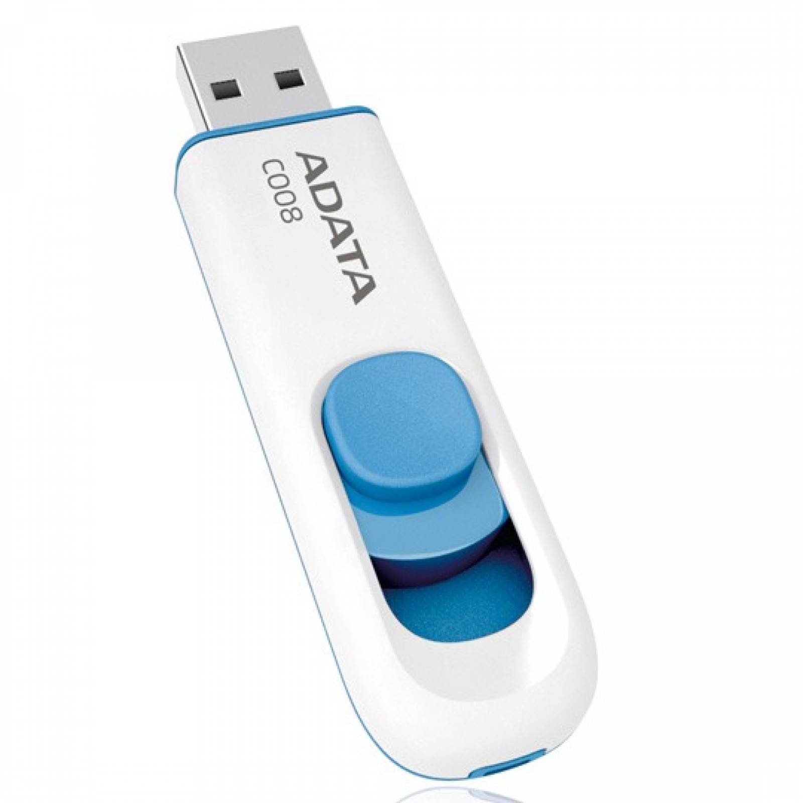 Memoria usb 2.0 adata c008 de 16 gb blanco