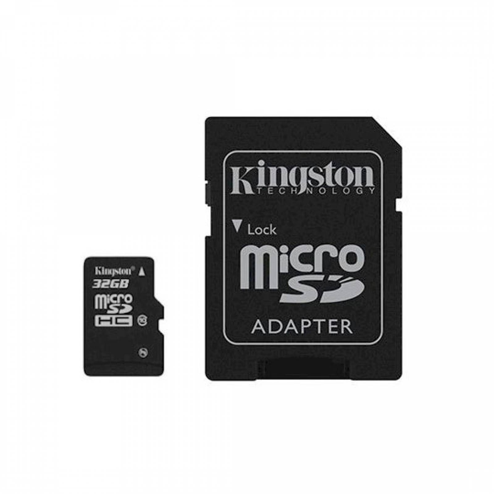 Memoria Micro Sd Sdc10g2 32gb Kingston De 32 Gb Clase 10 Con Adaptador