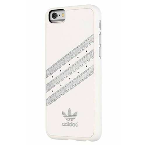 Funda Stripes Adidas Originals iPhone 6s, 6 Blanco y Plata