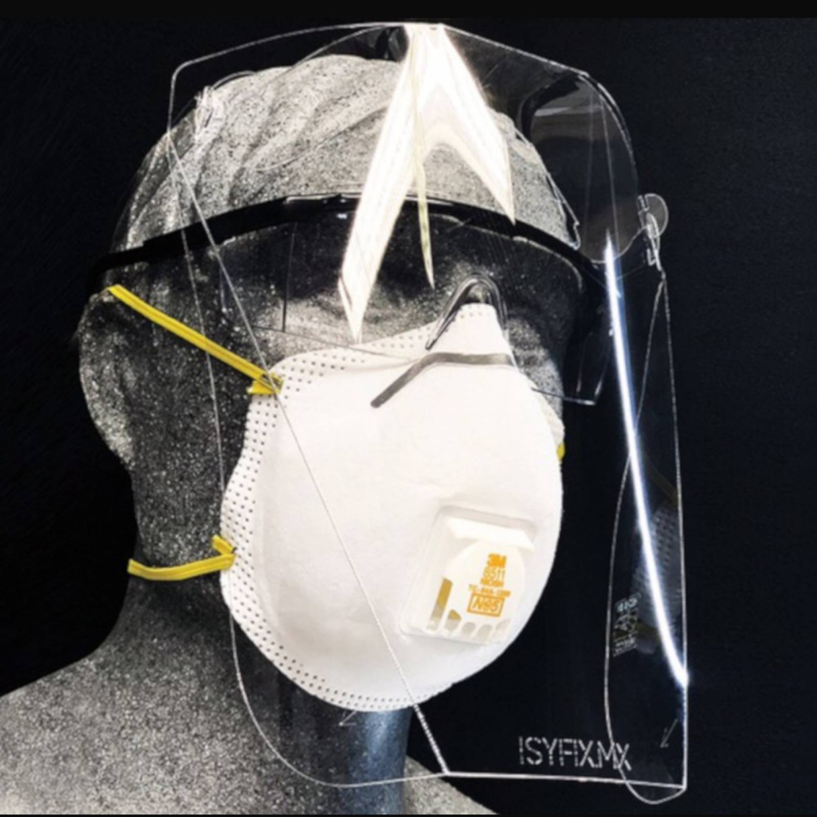 Careta de Protección Facial, Mascarilla de uso Médico Isyfix. Mascara Protectora | Pantalla de Protección Facial | Pantalla Facial