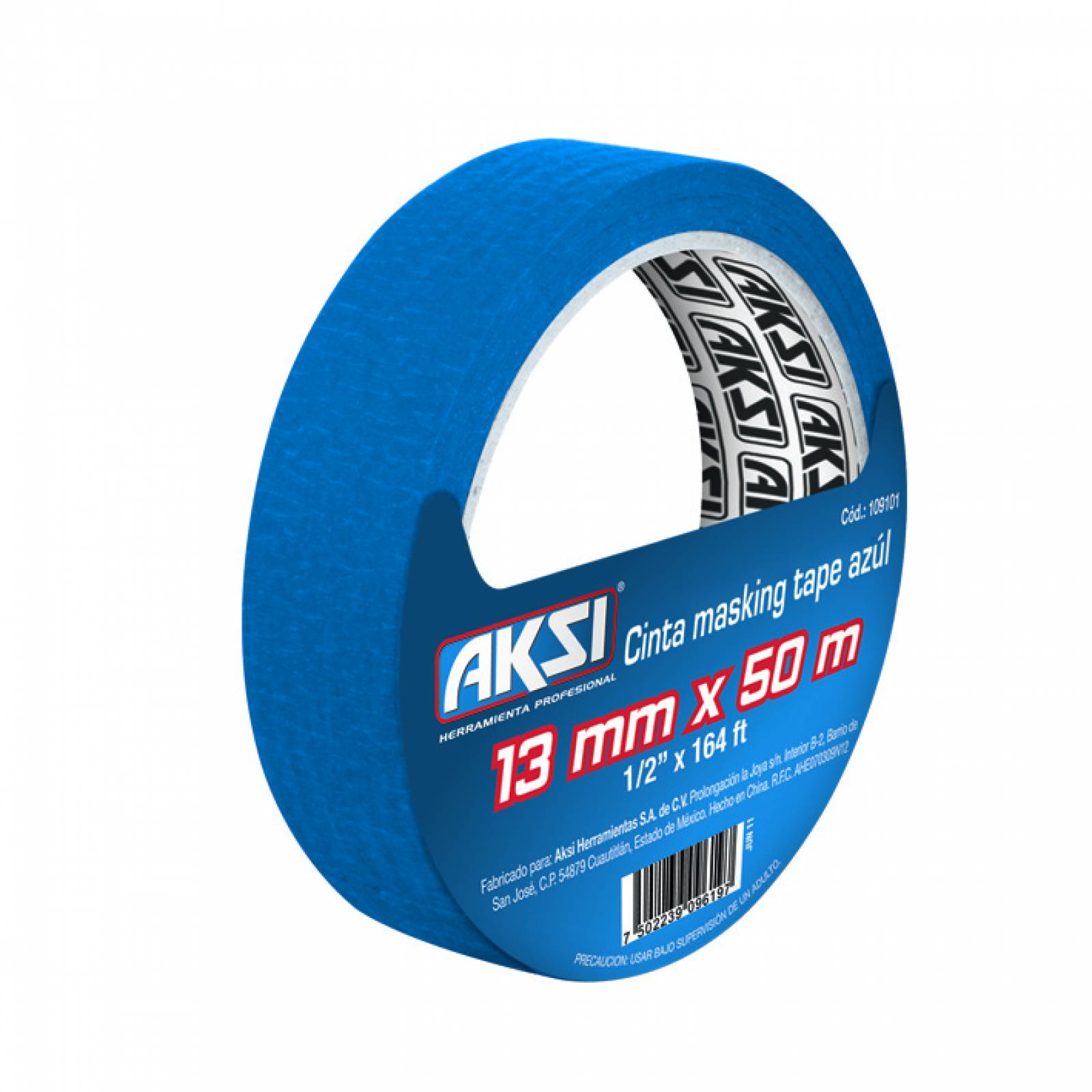 Masking Aksi Tape Azul De 12mm-(6 Piezas)