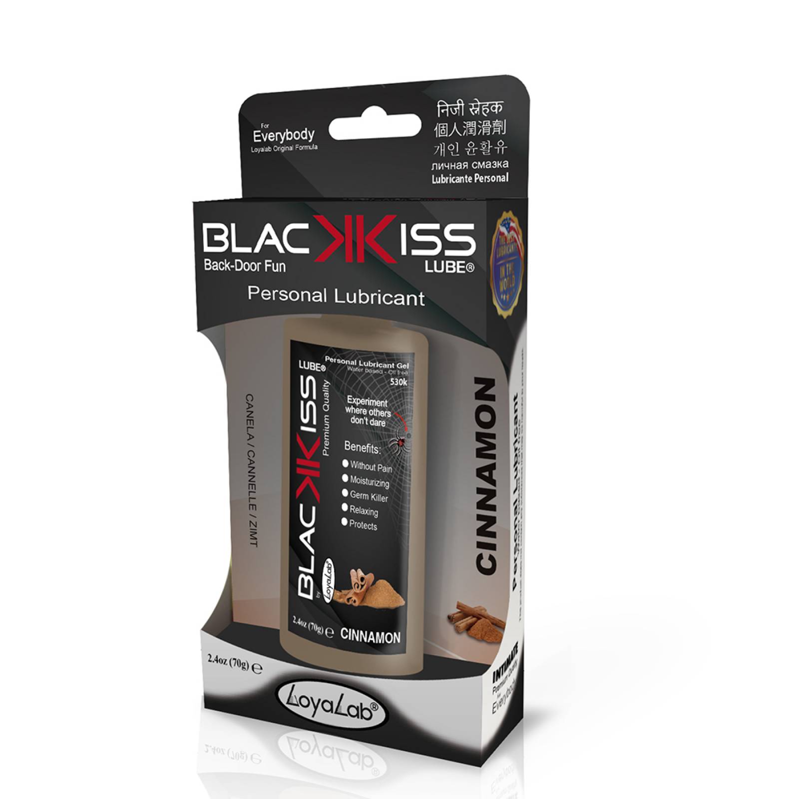 Gel Lubricante Anal Base Agua, Black Kiss Lube de Canela 70 g, Mod: 530k Gel Lubricante Anal Base Agua, Black Kiss Lube de Canela 70 g, Mod: 530k