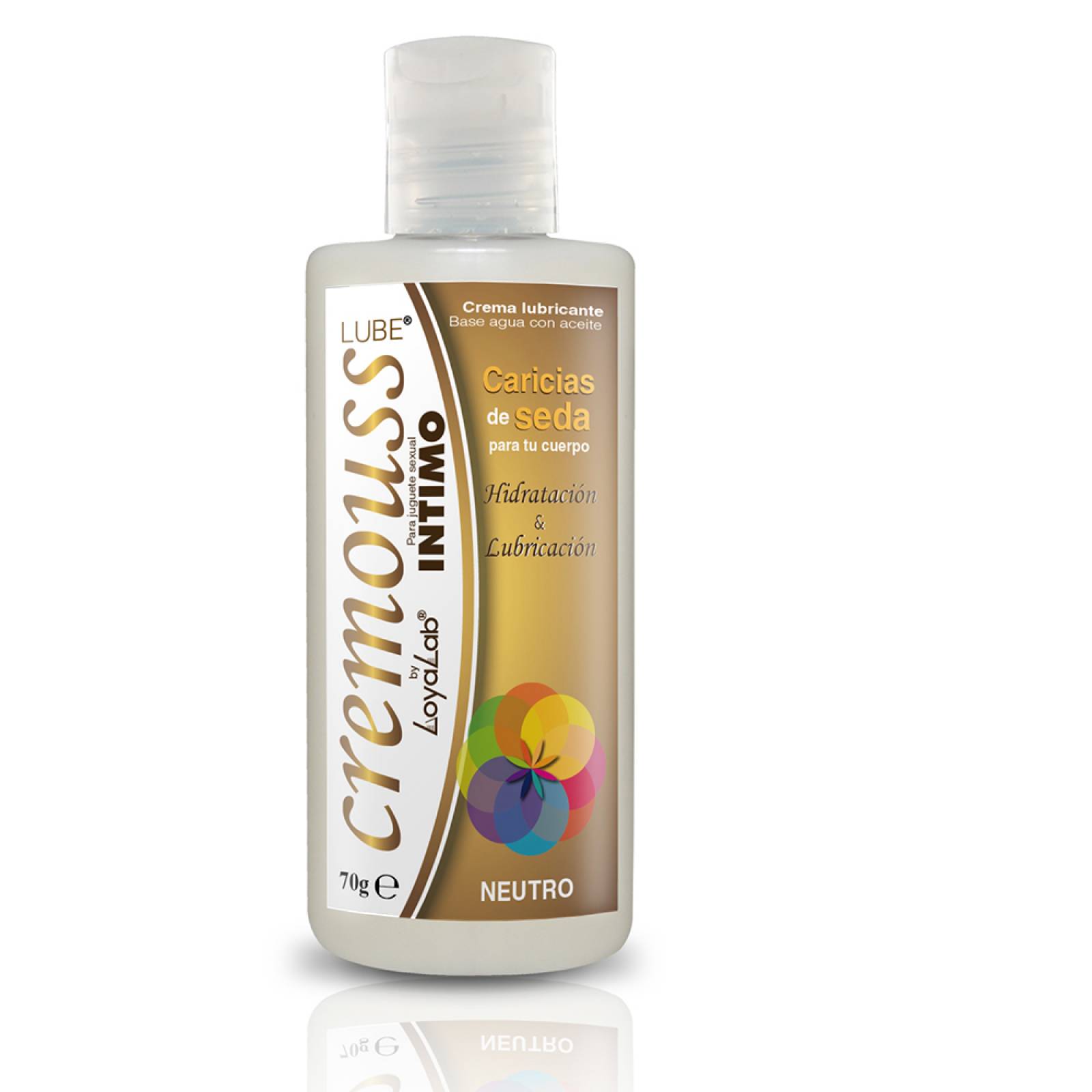 Gel Lubricante Intimo Hidratante Base Agua, Cremouss Lube Neutro 70 g, Mod: 532c