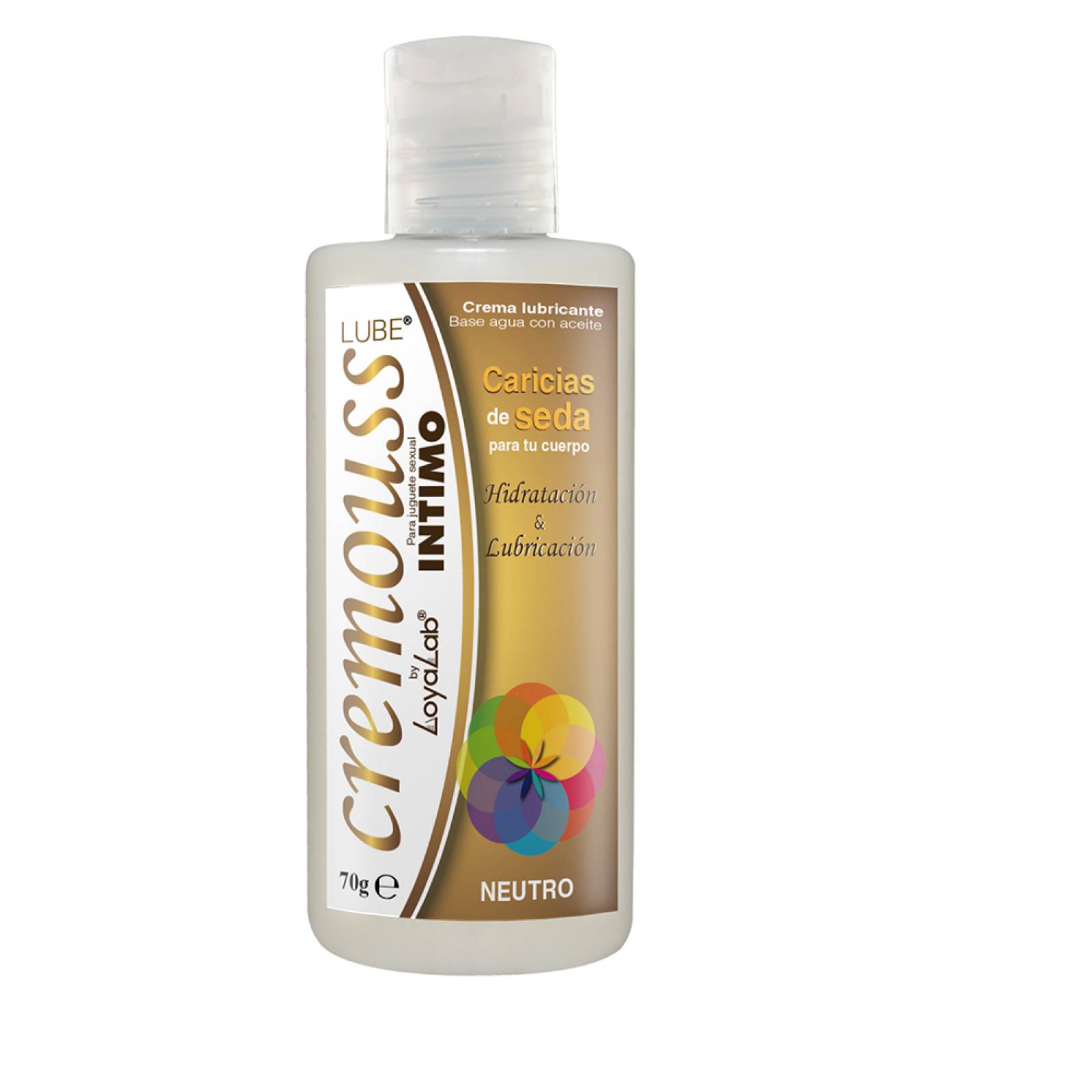 Gel Lubricante Intimo Hidratante Base Agua, Cremouss Lube Neutro 70 g, Mod: 532c