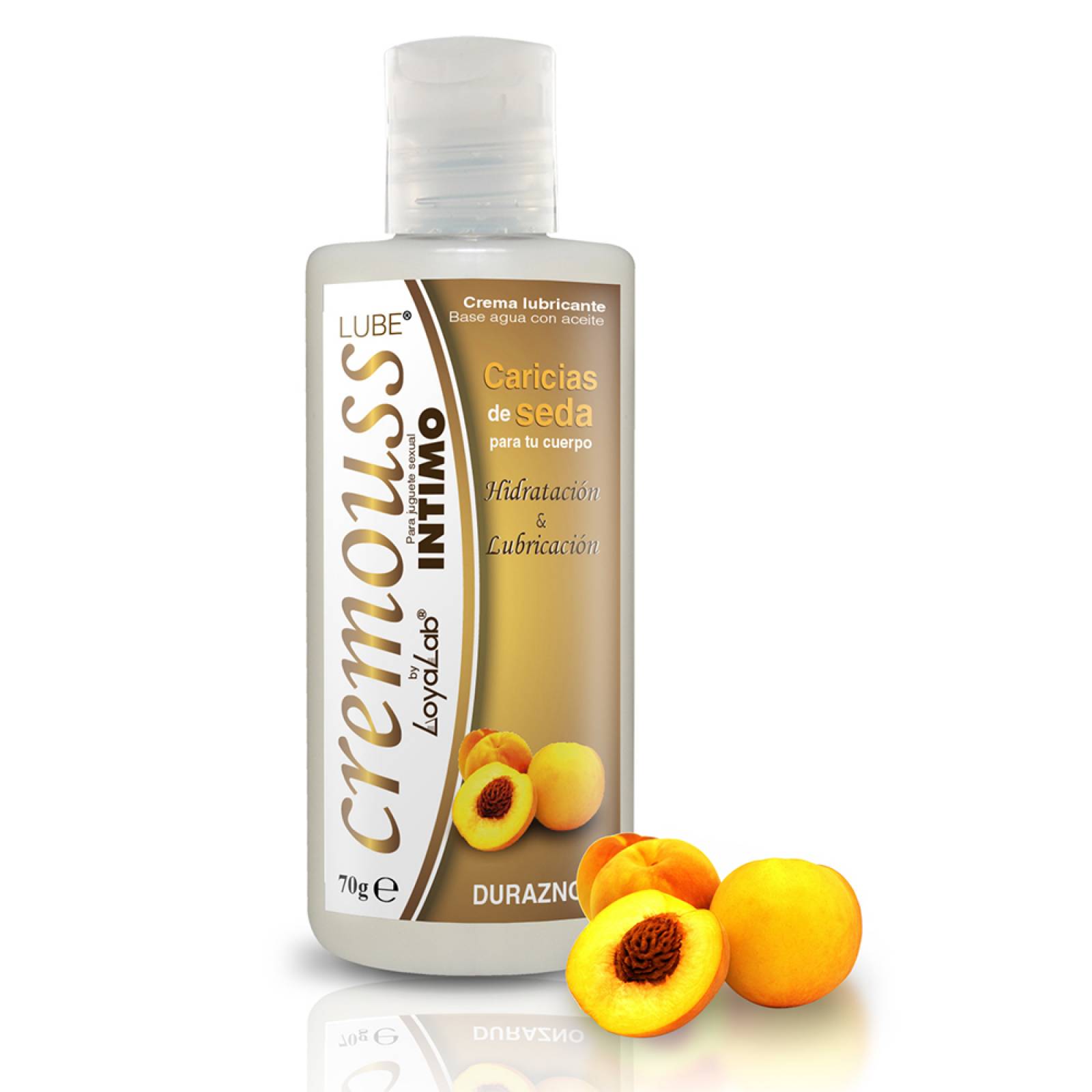 Gel Lubricante Intimo Hidratante Base Agua, Cremouss Lube de Durazno 70 g, Mod: 544c