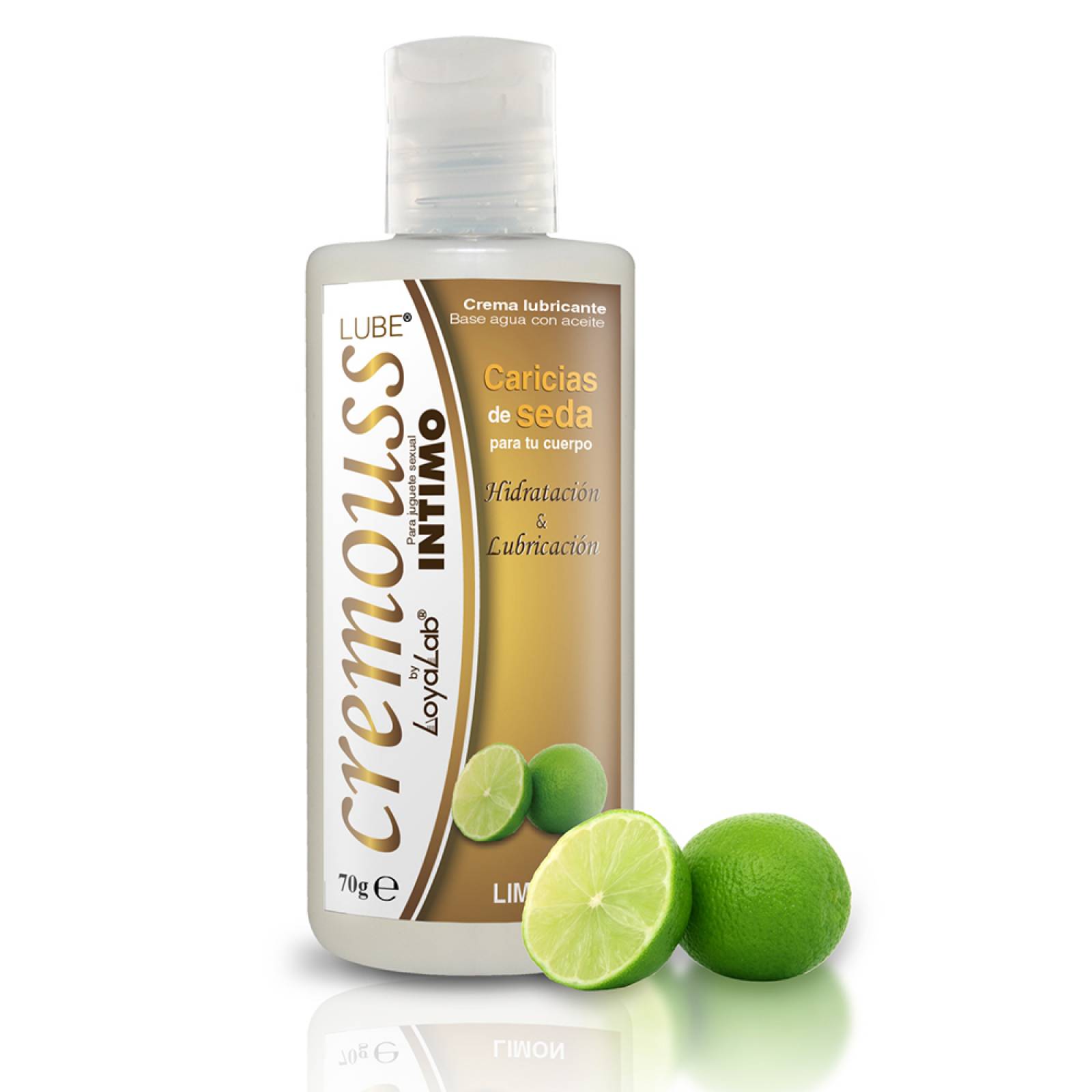 Gel Lubricante Intimo Hidratante Base Agua, Cremouss Lube de Limón 70 g, Mod: 559c
