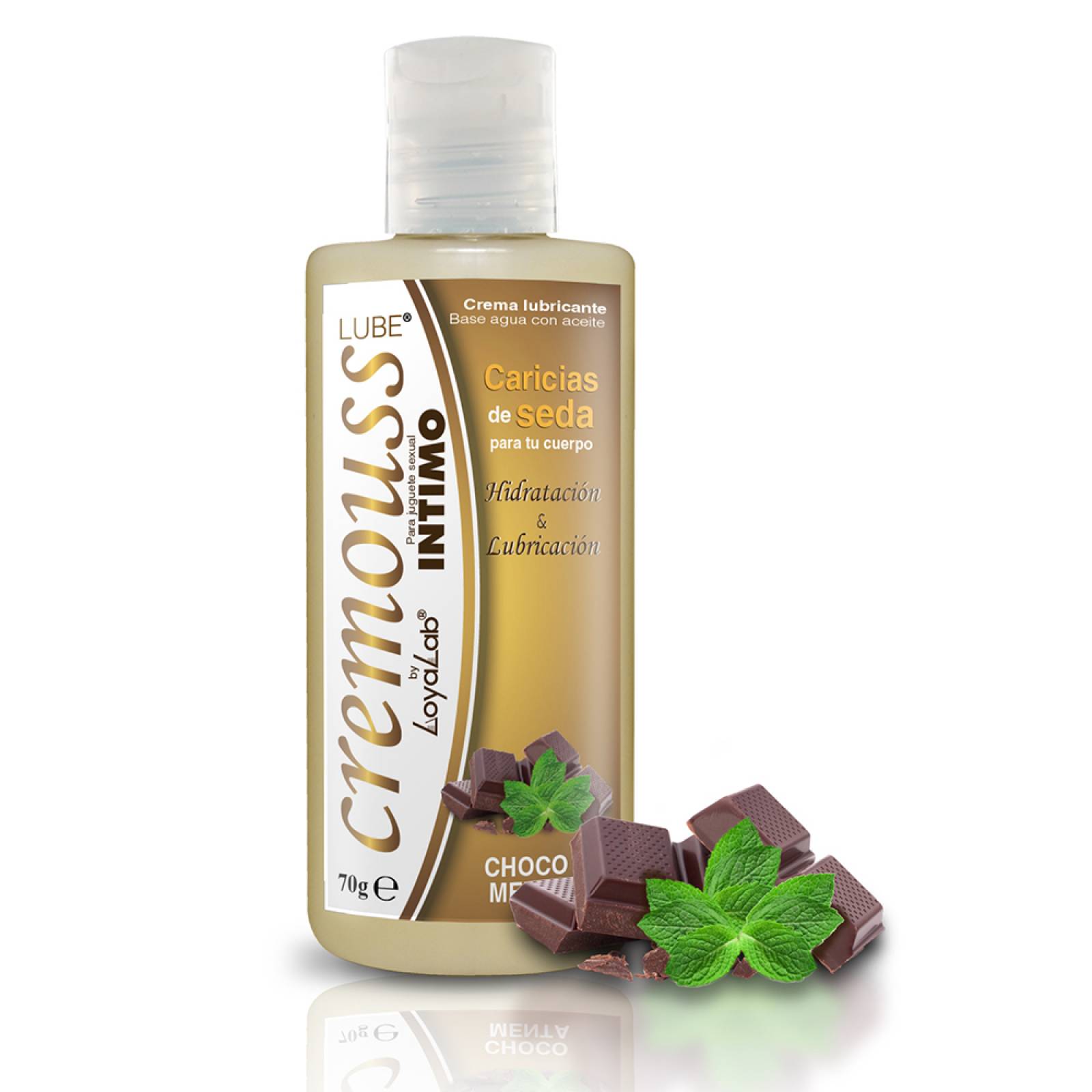 Gel Lubricante Intimo Hidratante Base Agua, Cremouss Lube de Choco Menta 70 g, Mod: 566c