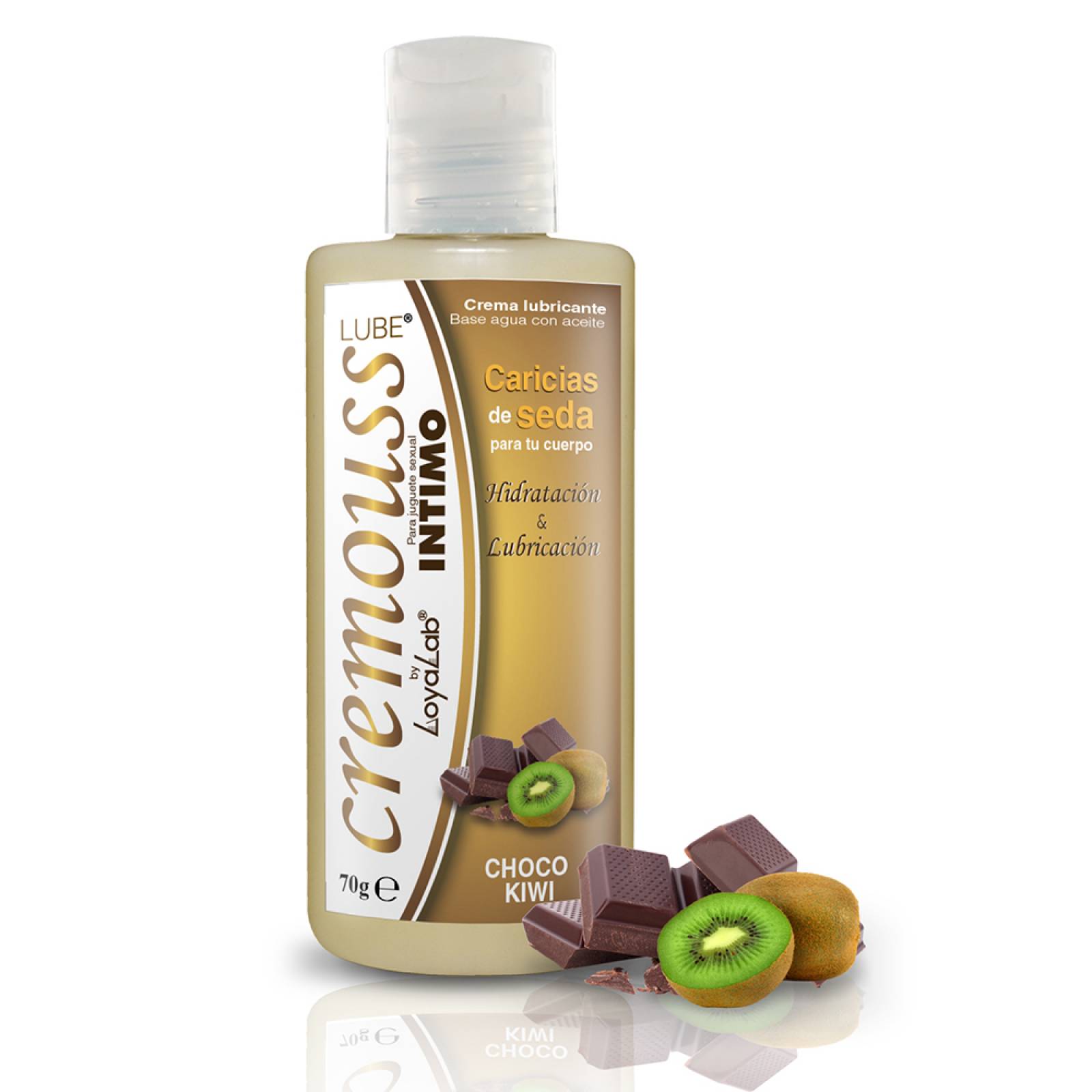 Gel Lubricante Intimo Hidratante Base Agua, Cremouss Lube de Choco Kiwi 70 g, Mod: 595c